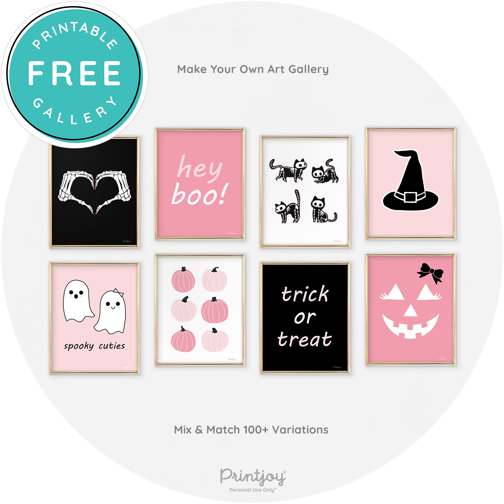 Witches Hat Fun Chic Halloween Wall Art Decor Free Printable