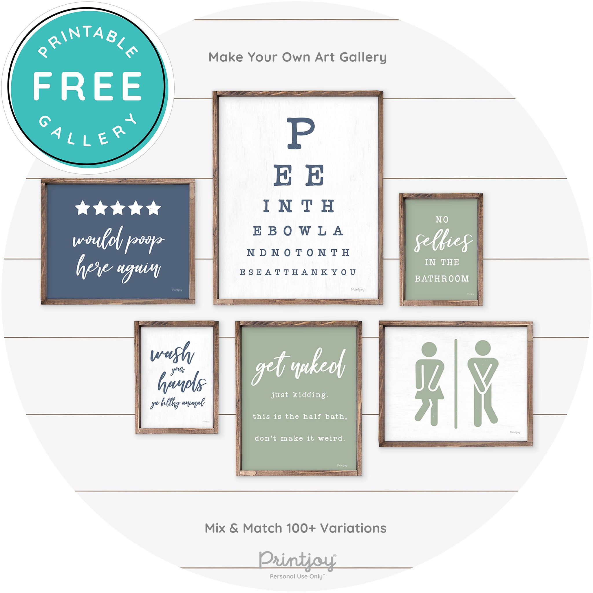 Wash Your Hands Ya Filthy Animal Farmhouse Wall Art Free Printable - Printjoy