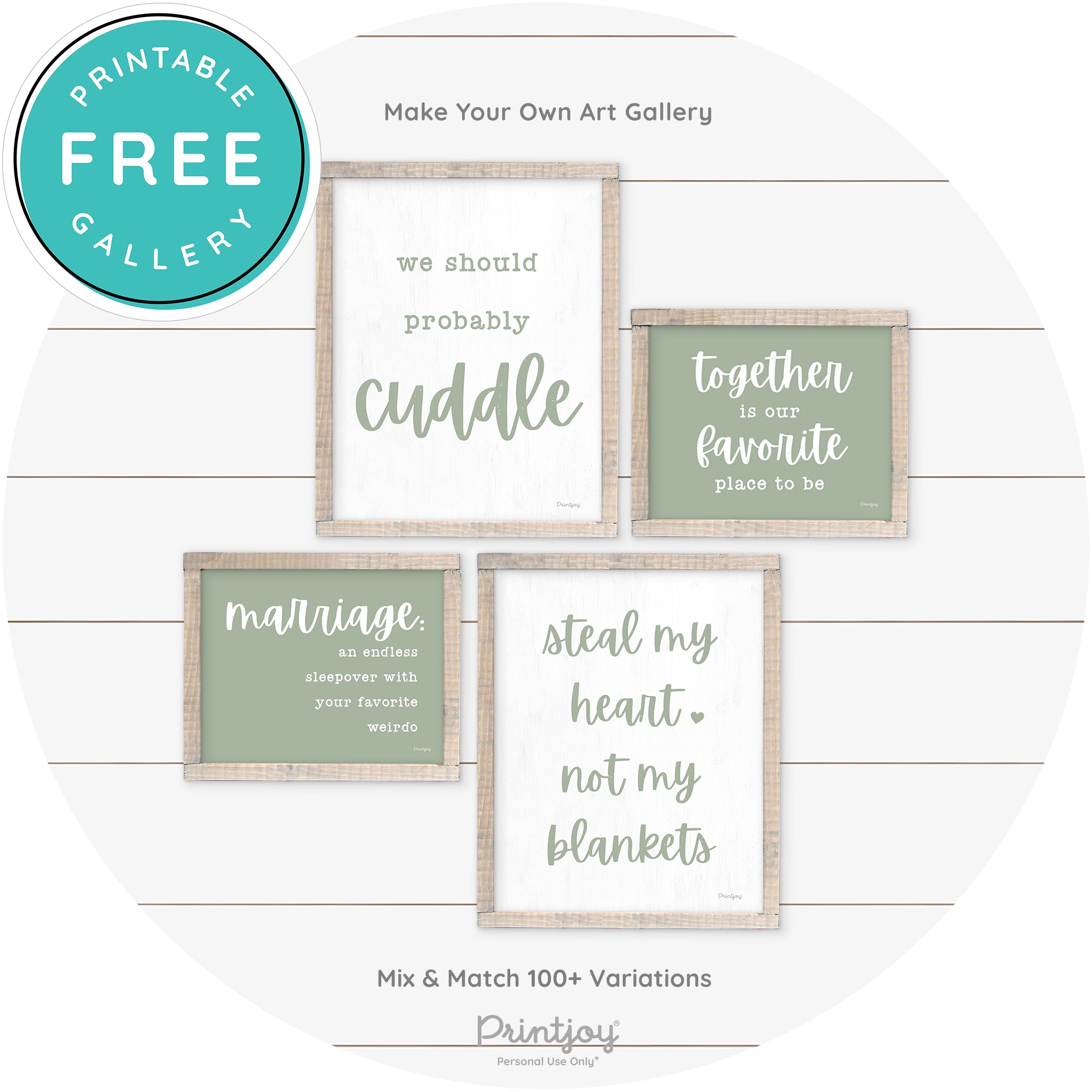 Marriage Endless Sleepover Funny Farmhouse Wall Art Free Printable - Printjoy