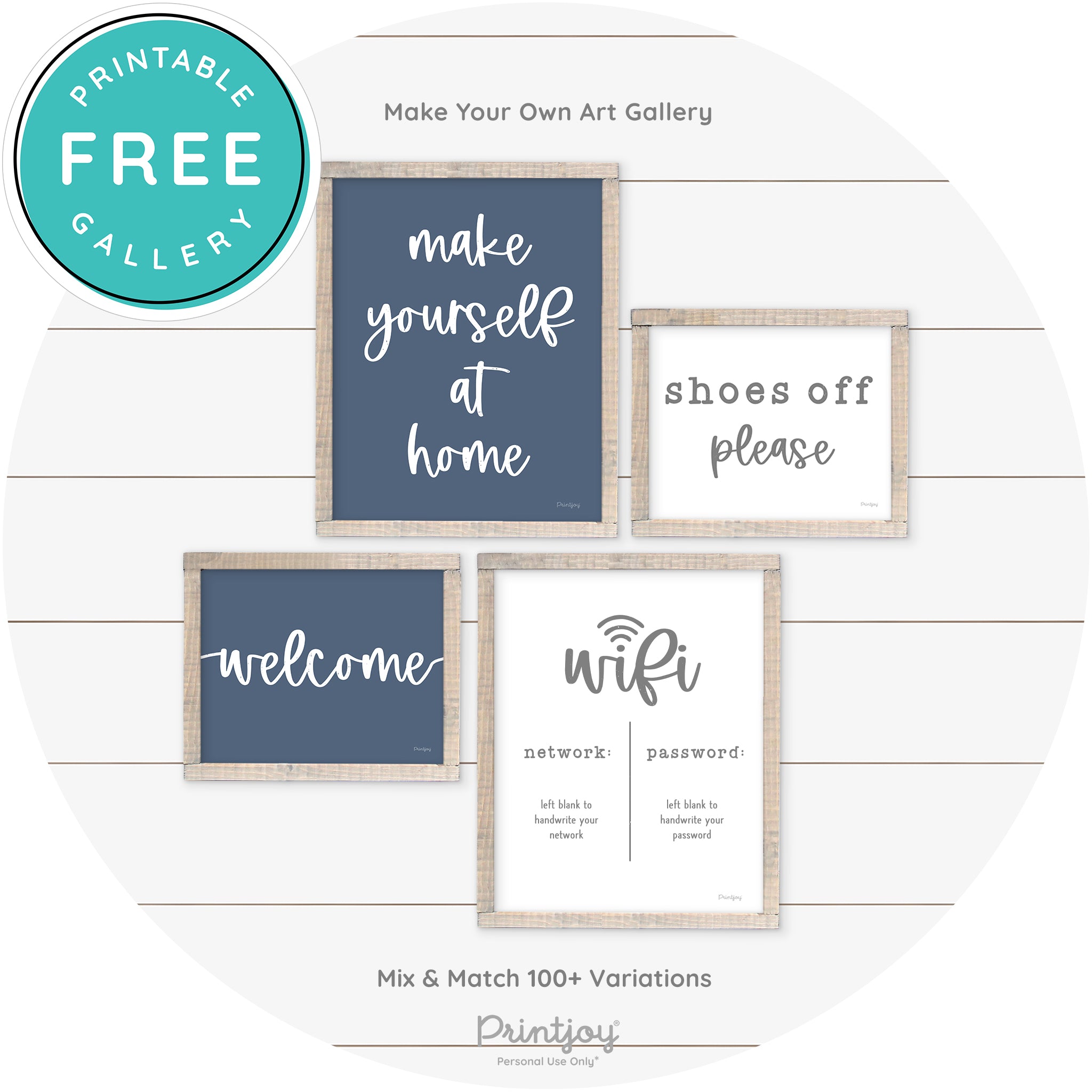 Welcome Entryway Sign Cute Farmhouse Wall Art Decor Free Printable