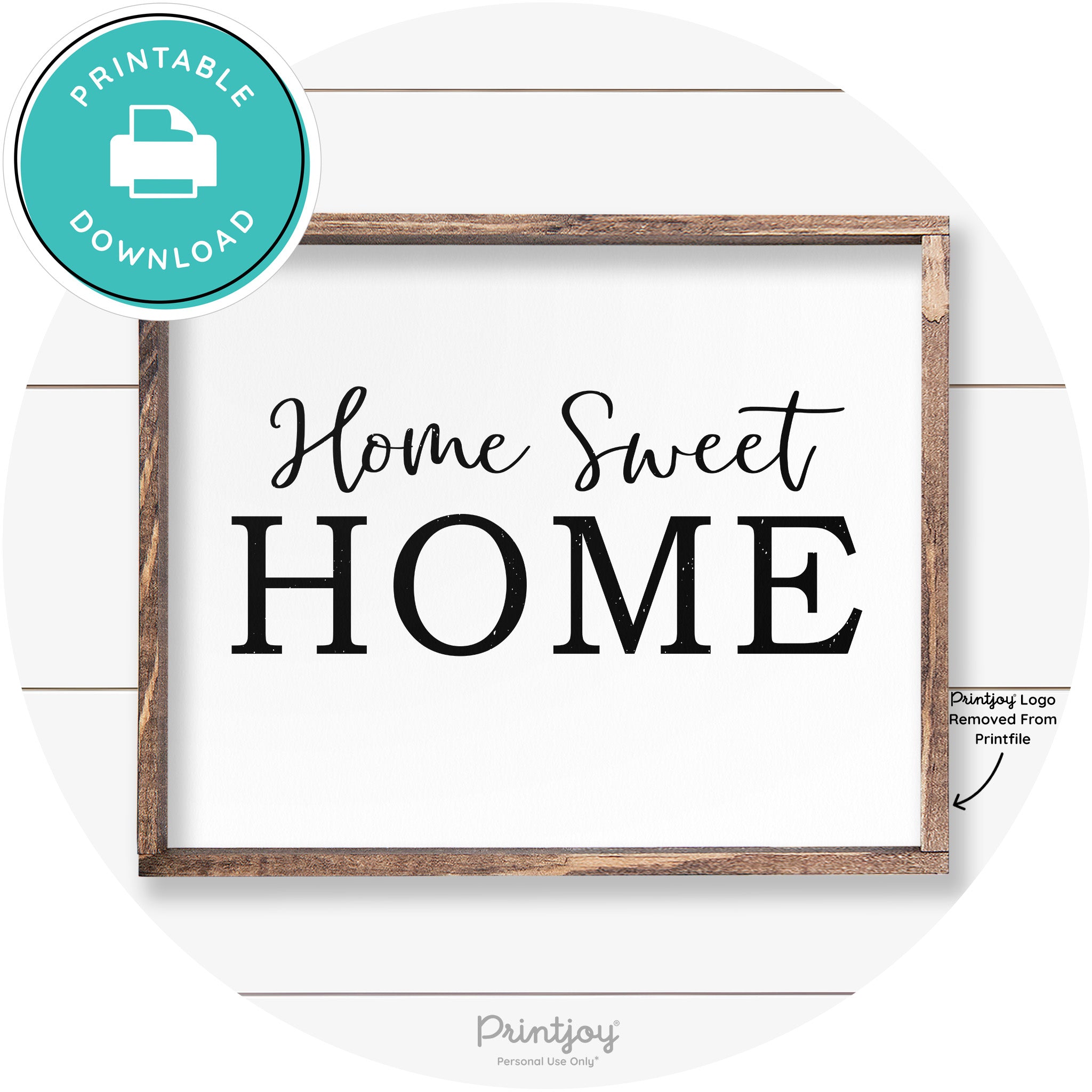 Home Sweet Home Living Room Farmhouse Wall Art Free Printable