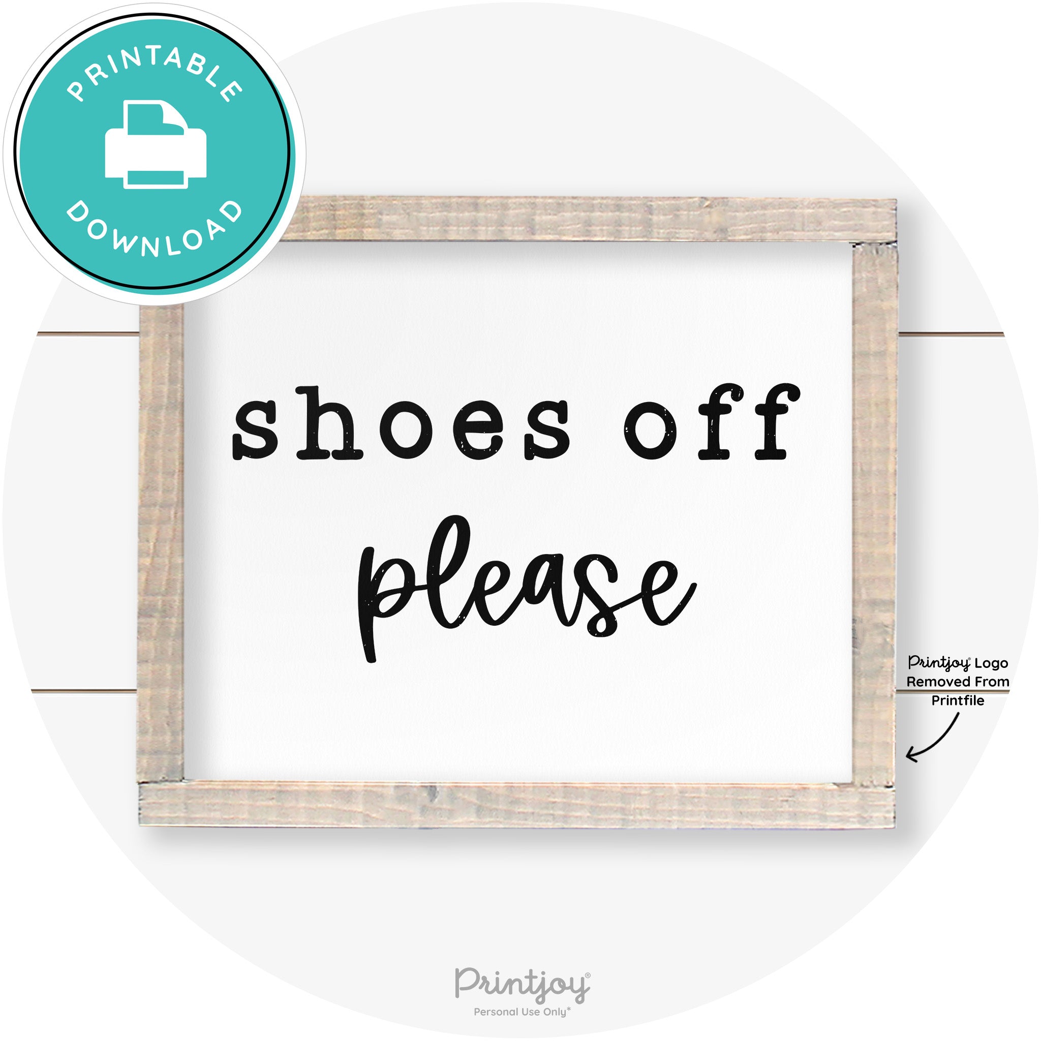 Shoes Off Please Entryway Sign Farmhouse Wall Art Free Printable