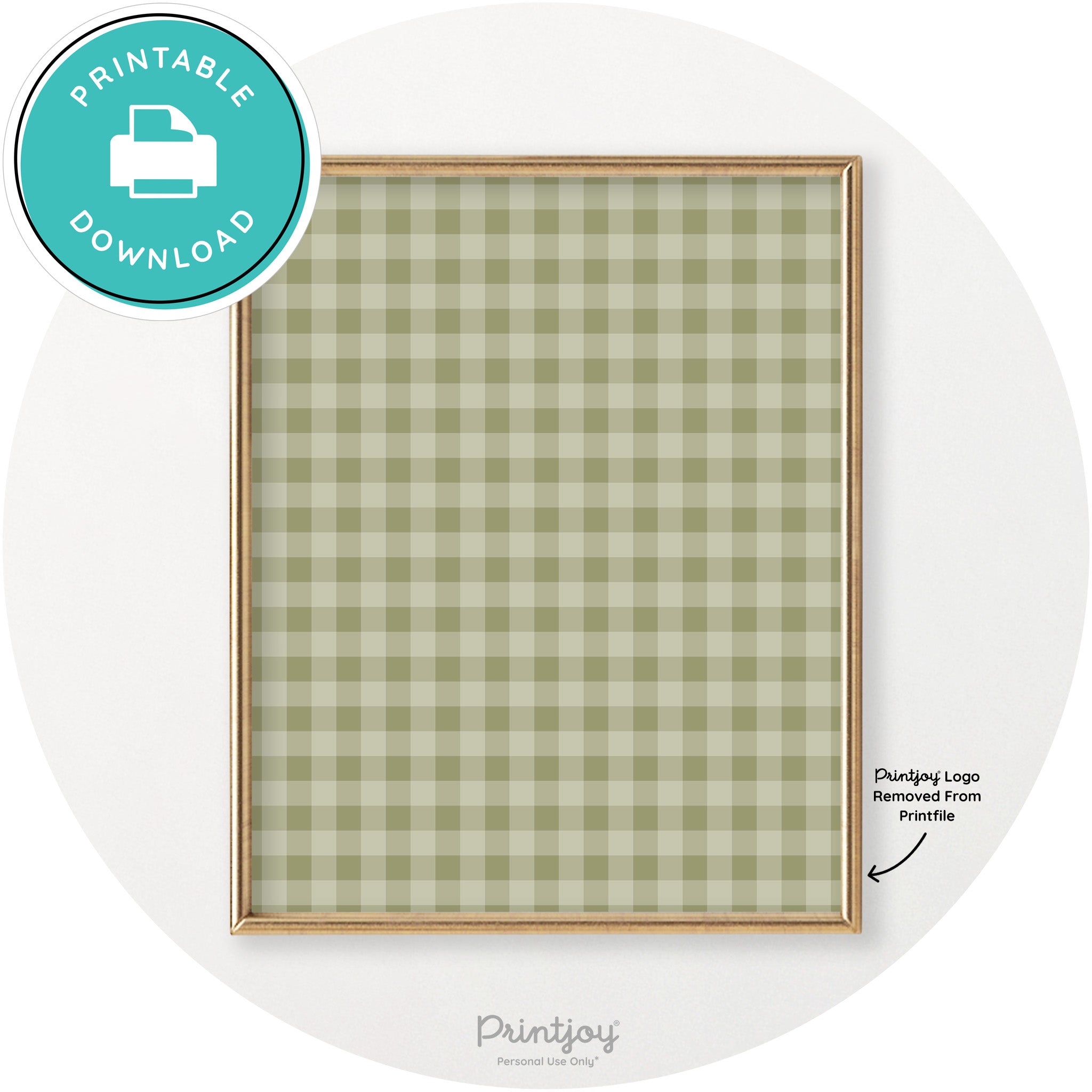 Thanksgiving Plaid Accent Modern Chic Wall Art Decor Free Printable - Printjoy