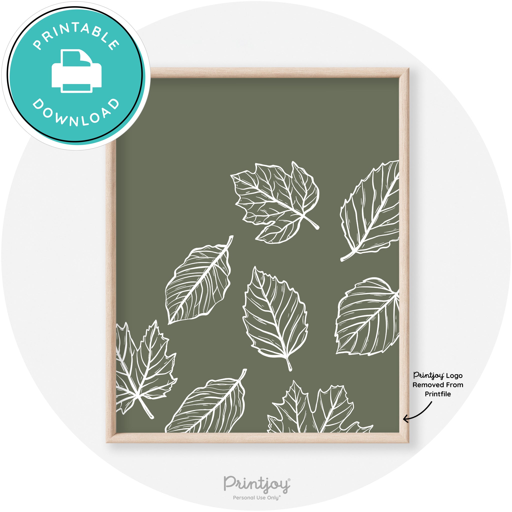 Falling Leaves Drawing Fall Modern Transitional Wall Art Free Printable - Printjoy