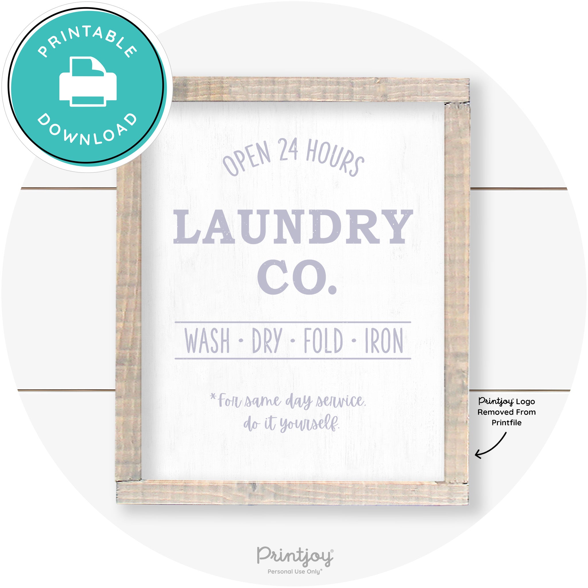 Laundry Co Do It Yourself Funny Farmhouse Wall Art Free Printable - Printjoy