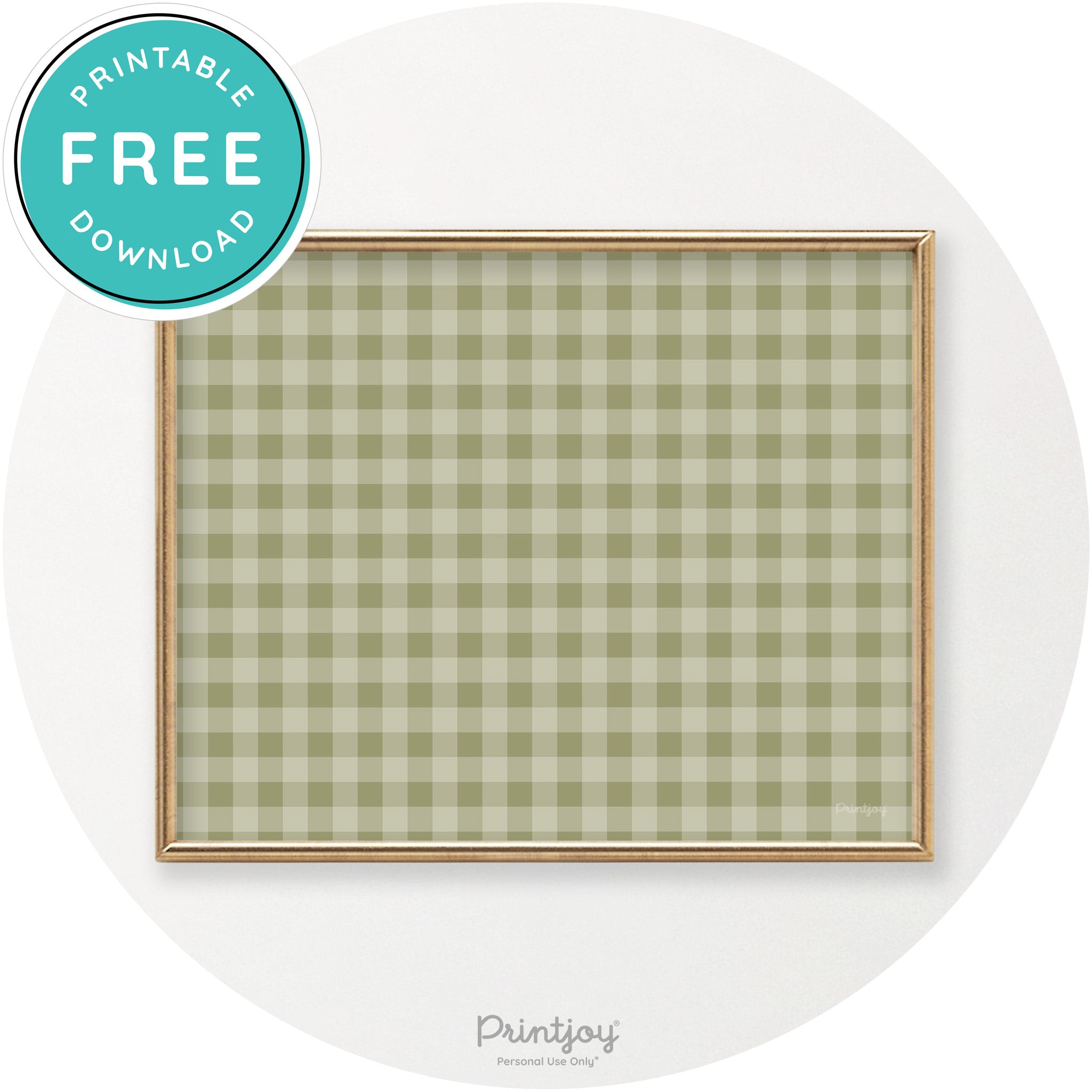 Thanksgiving Plaid Accent Modern Chic Wall Art Decor Free Printable - Printjoy