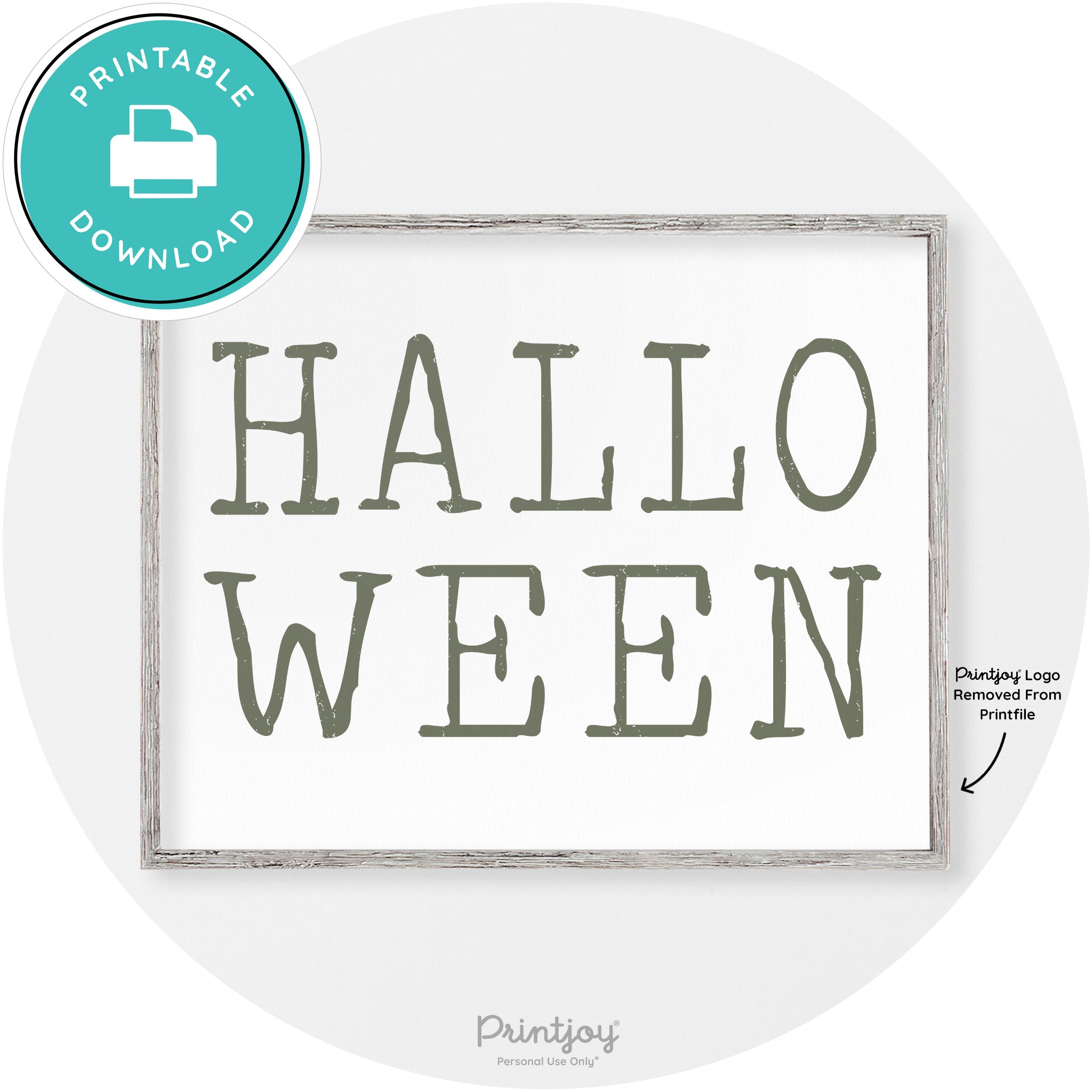Halloween Eerie Typography Vintage Halloween Wall Art Free Printable - Printjoy