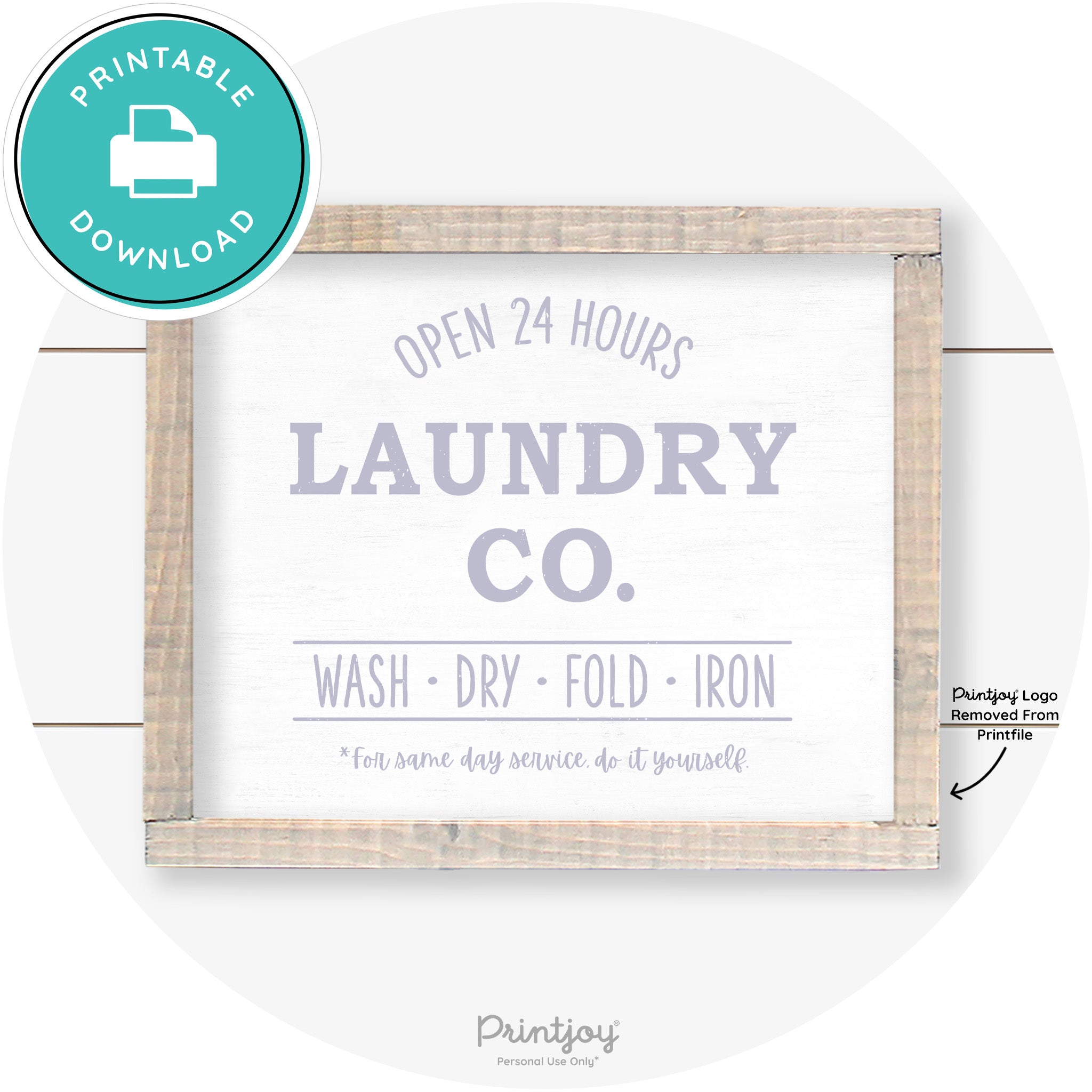 Laundry Co Do It Yourself Funny Farmhouse Wall Art Free Printable - Printjoy