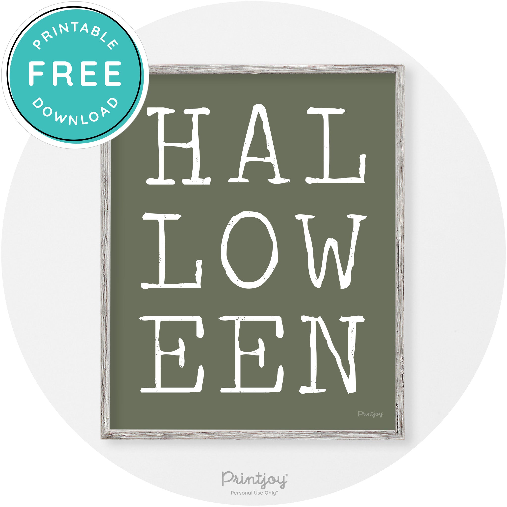 Halloween Eerie Typography Vintage Halloween Wall Art Free Printable - Printjoy