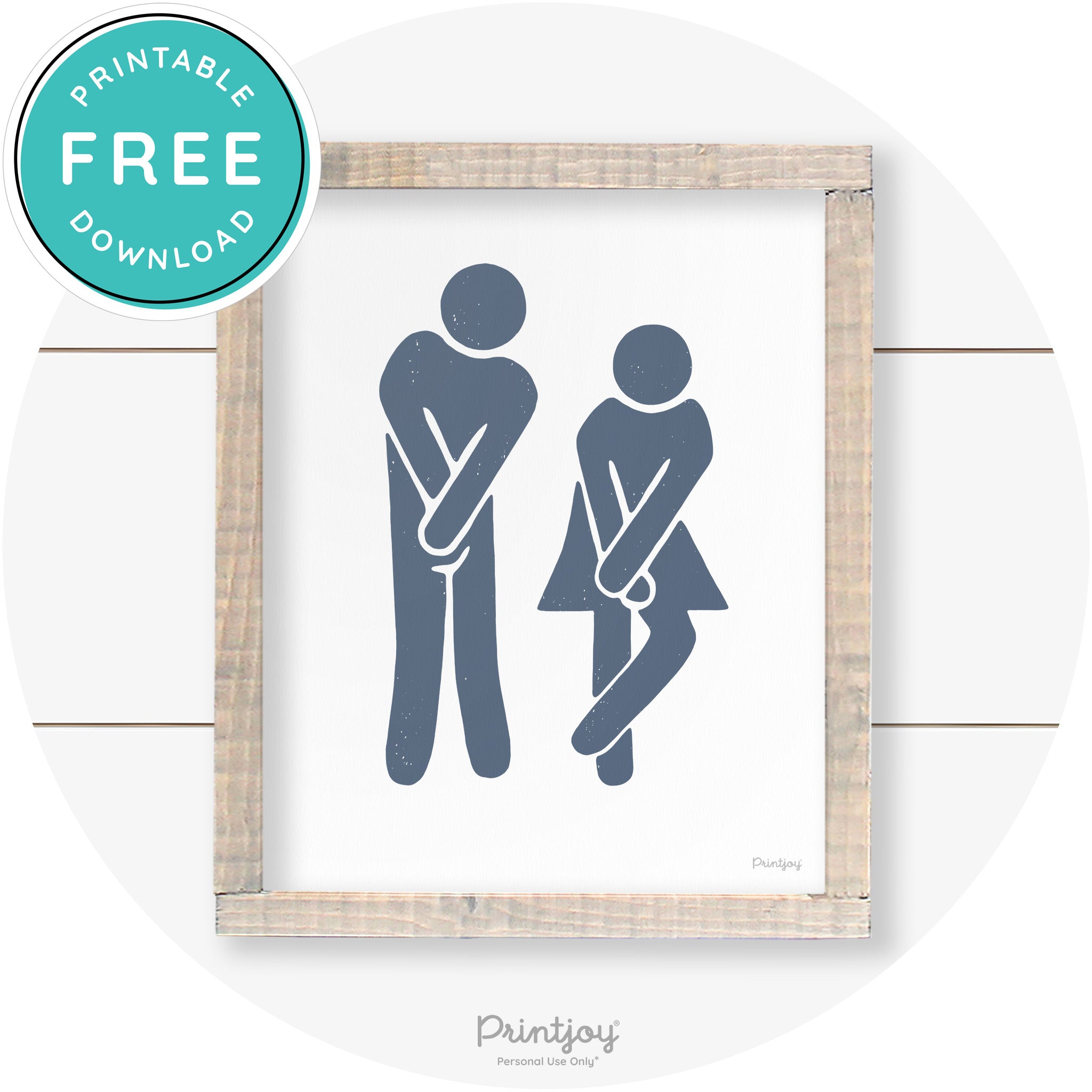 Potty Dance Gotta Go Sign Funny Farmhouse Wall Art Free Printable - Printjoy