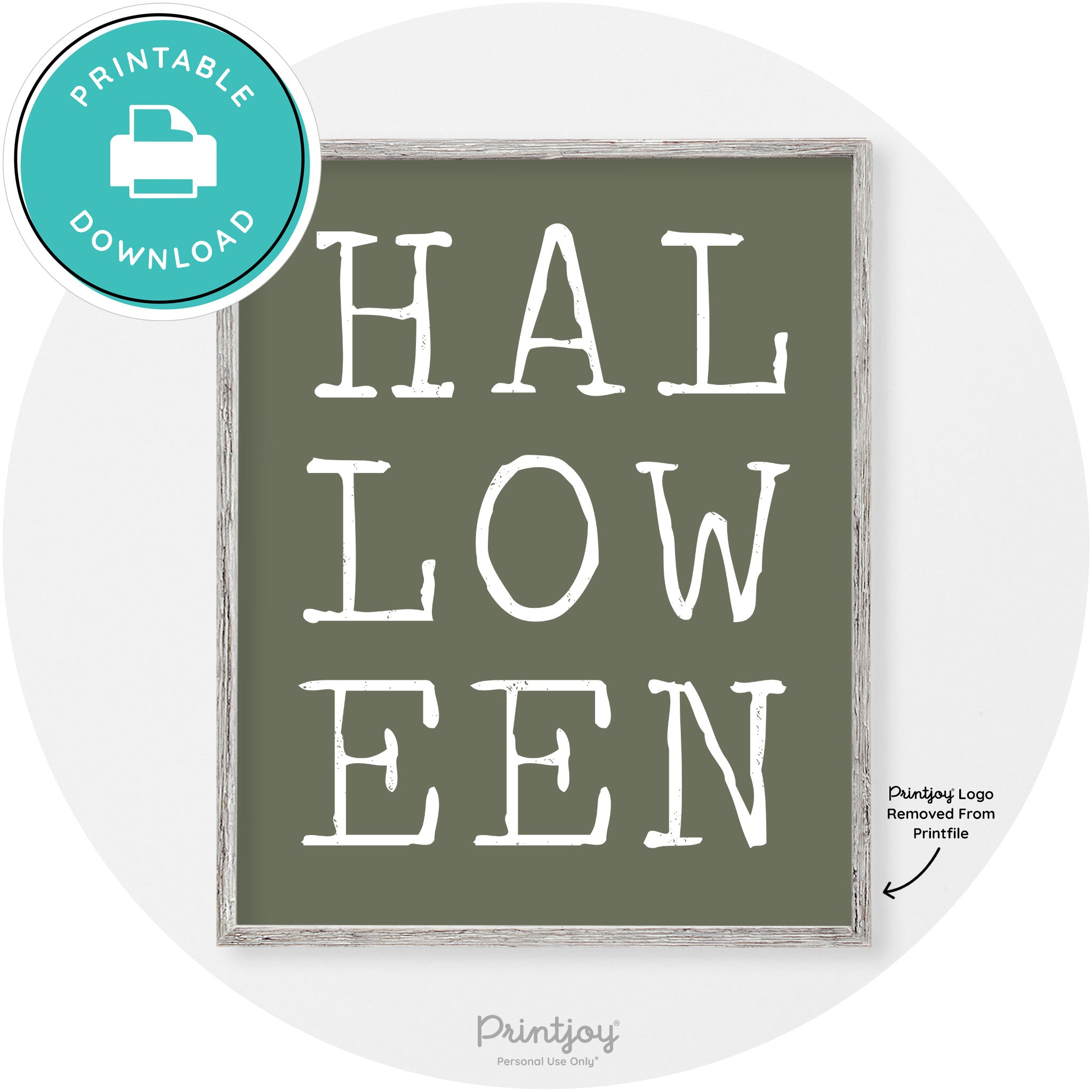 Halloween Eerie Typography Vintage Halloween Wall Art Free Printable - Printjoy