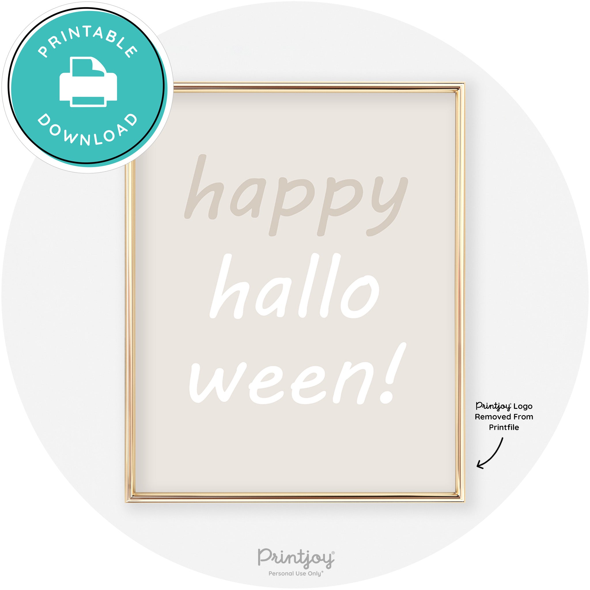 Happy Halloween Fun Cute Chic Halloween Wall Art Free Printable - Printjoy