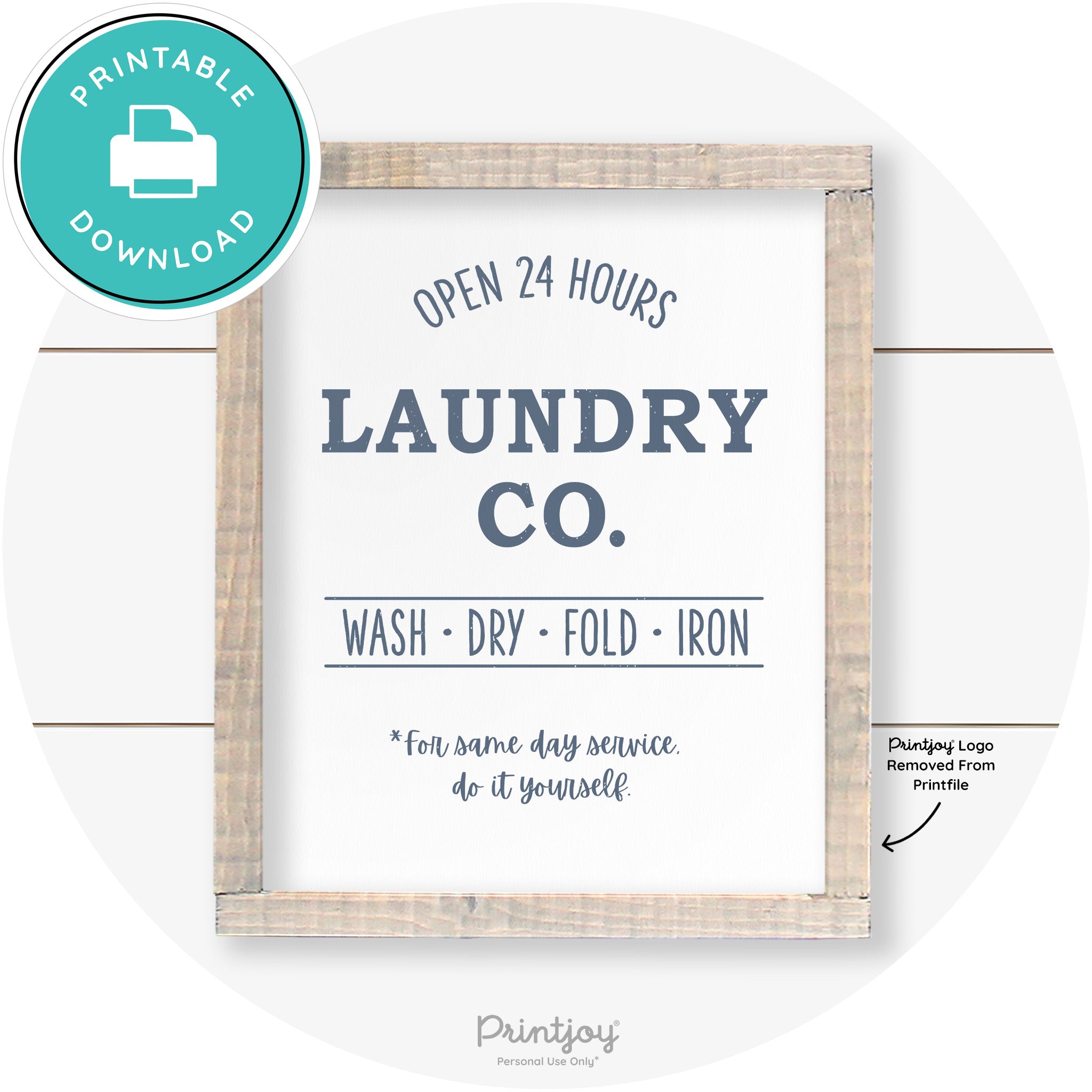 Laundry Co Do It Yourself Funny Farmhouse Wall Art Free Printable - Printjoy