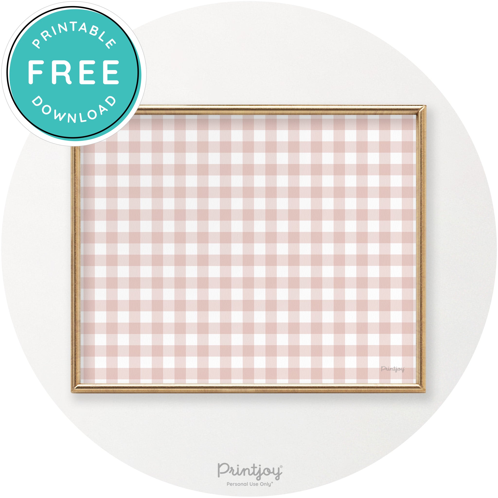 Thanksgiving Plaid Accent Modern Chic Wall Art Decor Free Printable - Printjoy