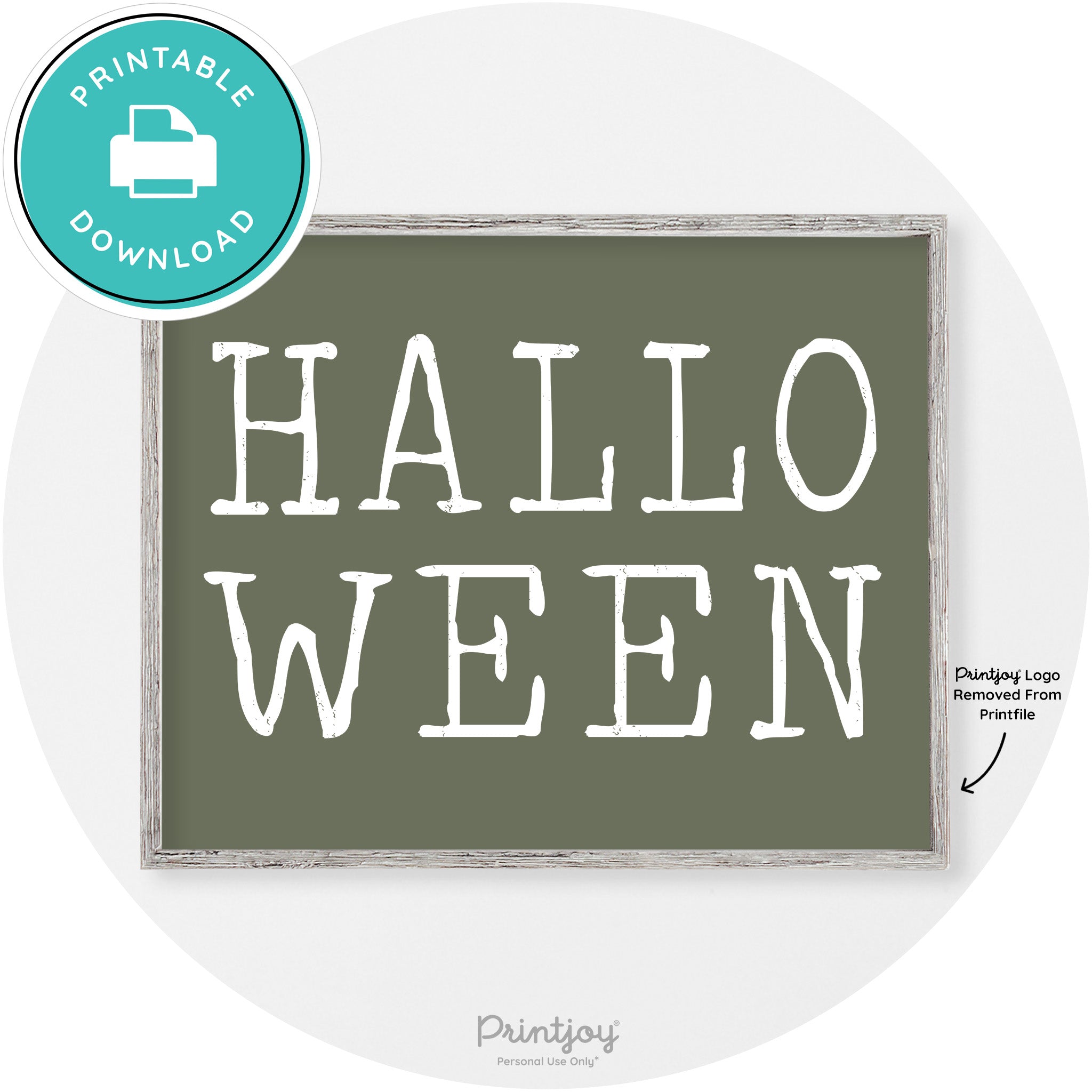 Halloween Eerie Typography Vintage Halloween Wall Art Free Printable - Printjoy