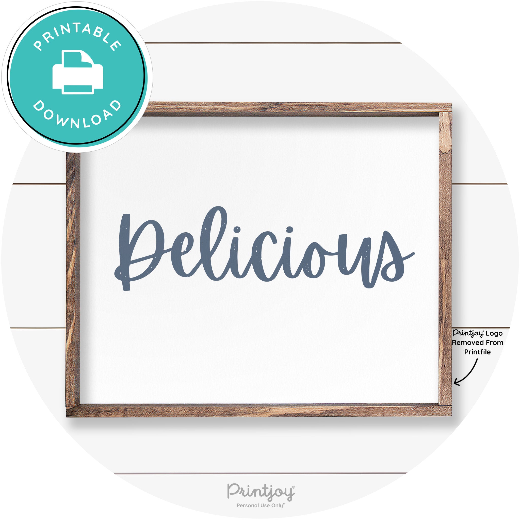 Delicious Cute Fun Simple Farmhouse Kitchen Wall Art Free Printable