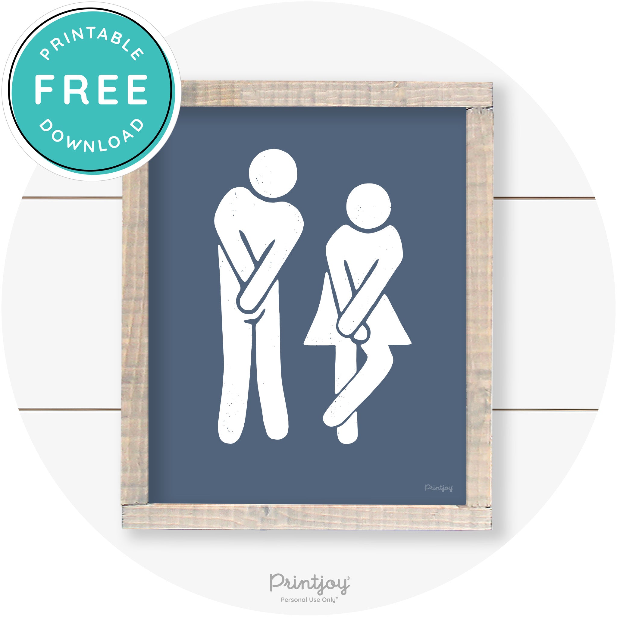 Potty Dance Gotta Go Sign Funny Farmhouse Wall Art Free Printable - Printjoy