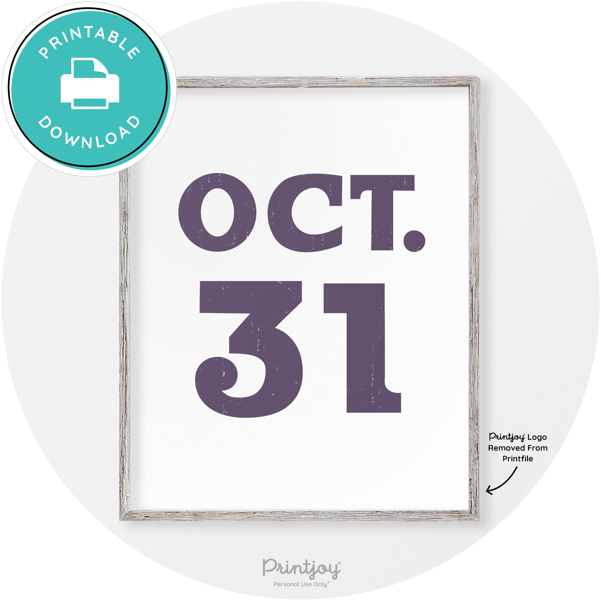 October 31 Halloween Day Vintage Halloween Wall Art Free Printable - Printjoy
