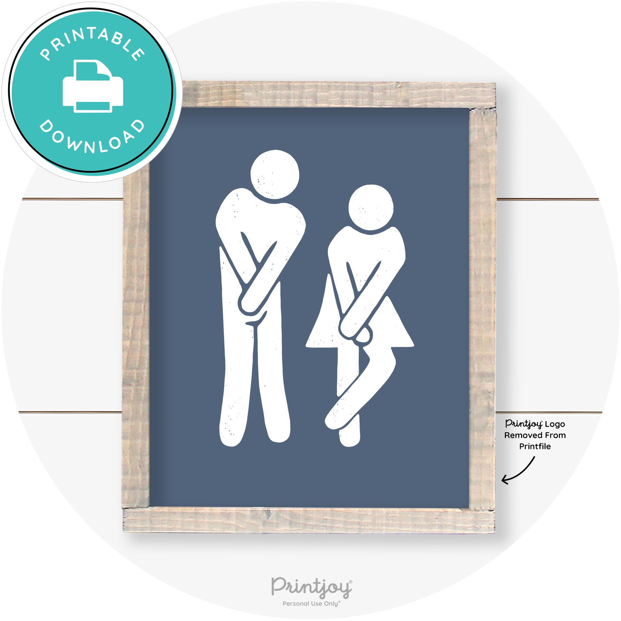 Potty Dance Gotta Go Sign Funny Farmhouse Wall Art Free Printable - Printjoy