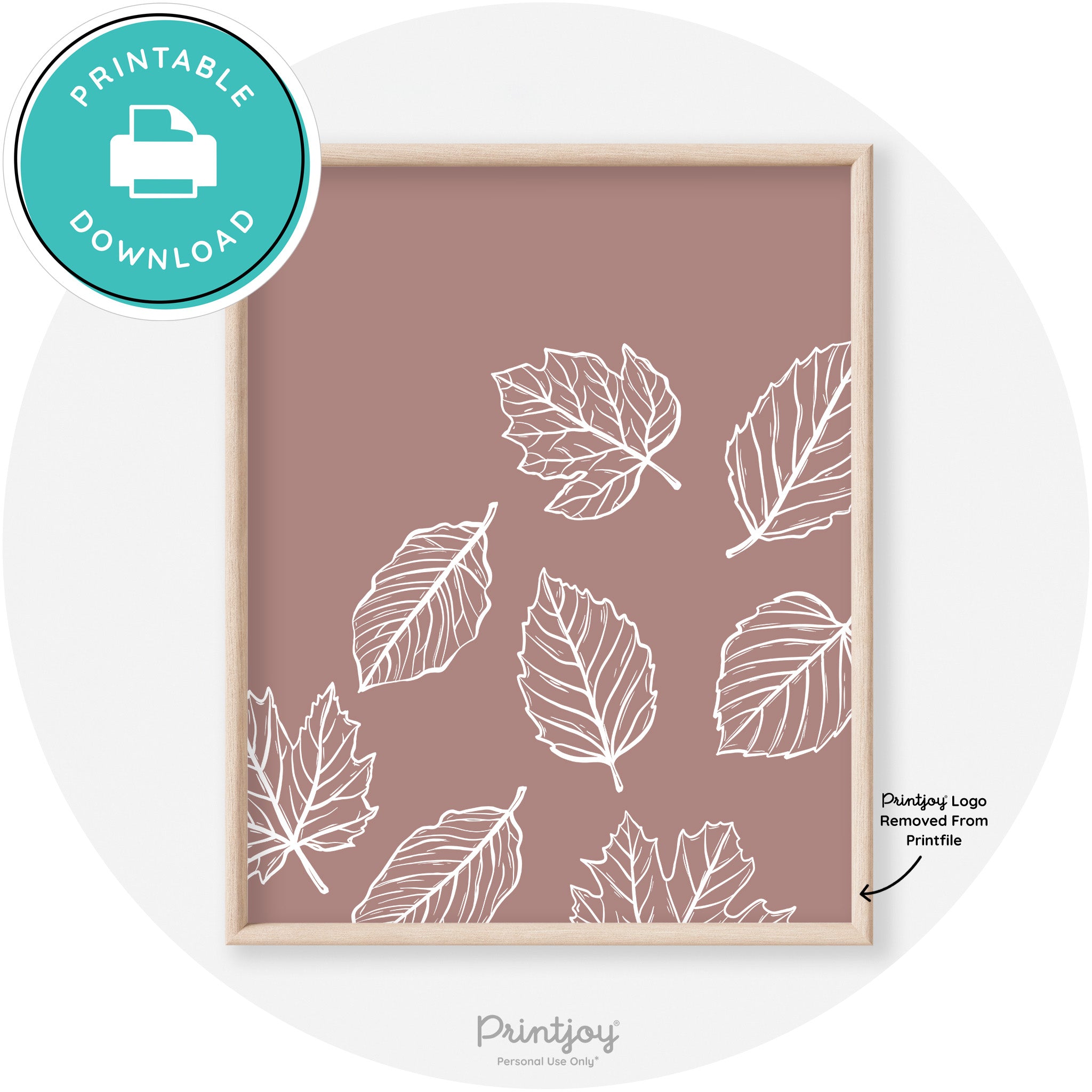 Falling Leaves Drawing Fall Modern Transitional Wall Art Free Printable - Printjoy