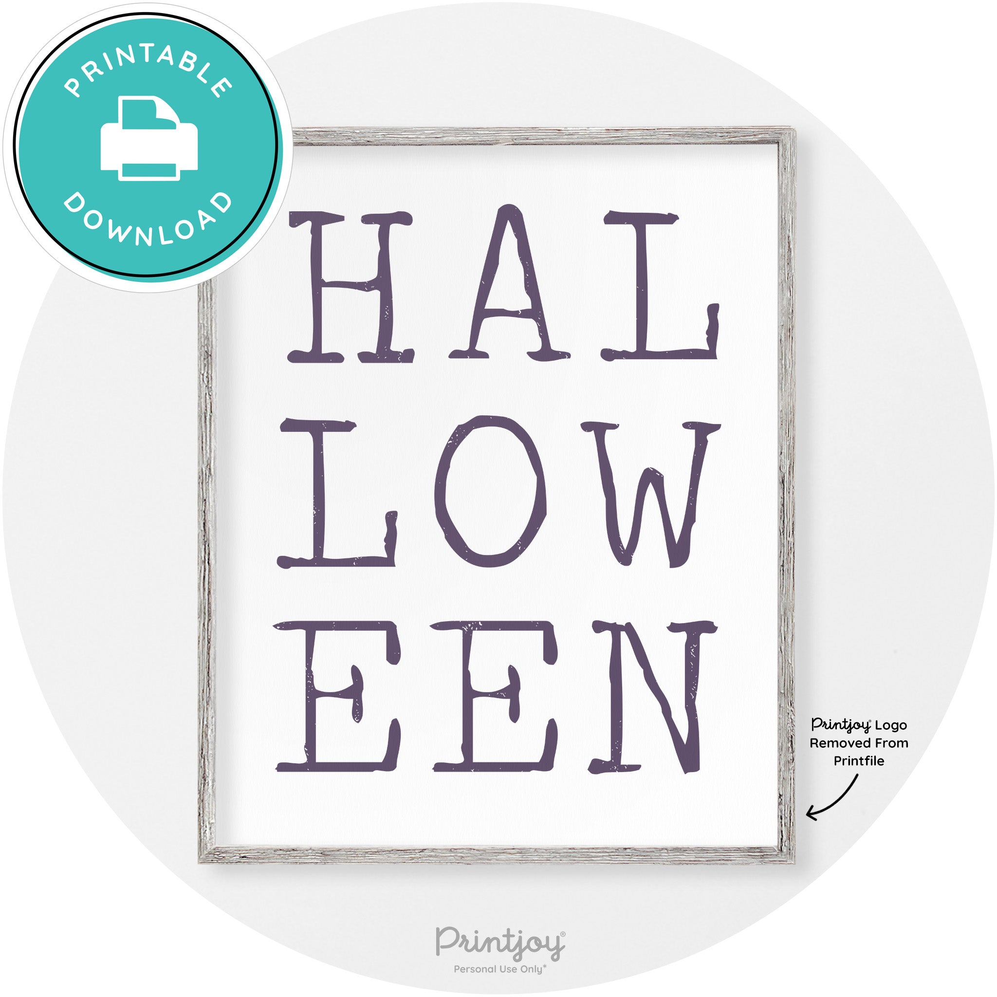 Halloween Eerie Typography Vintage Halloween Wall Art Free Printable - Printjoy