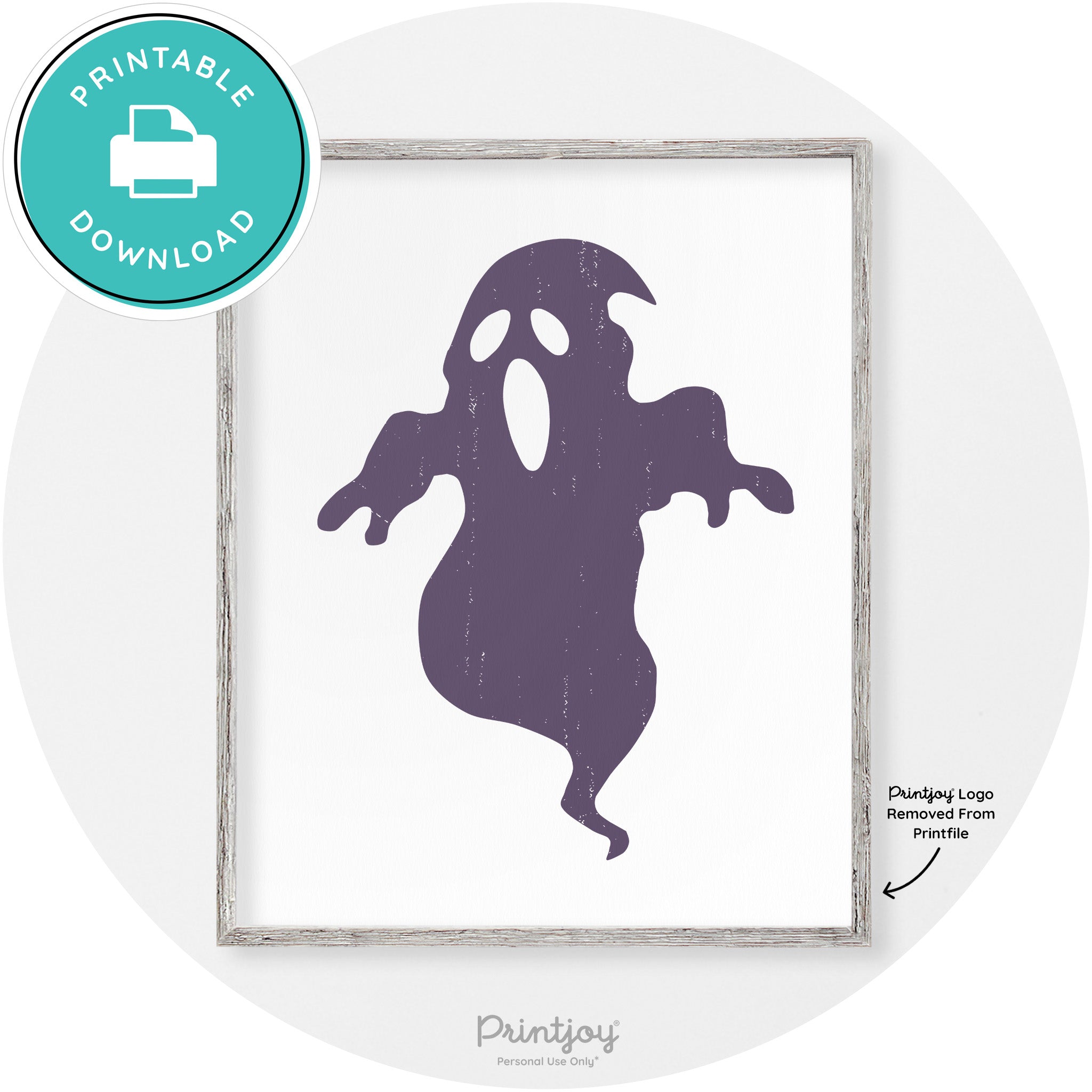 Spooky Ghost Boogie Man Halloween Vintage Wall Art Free Printable - Printjoy