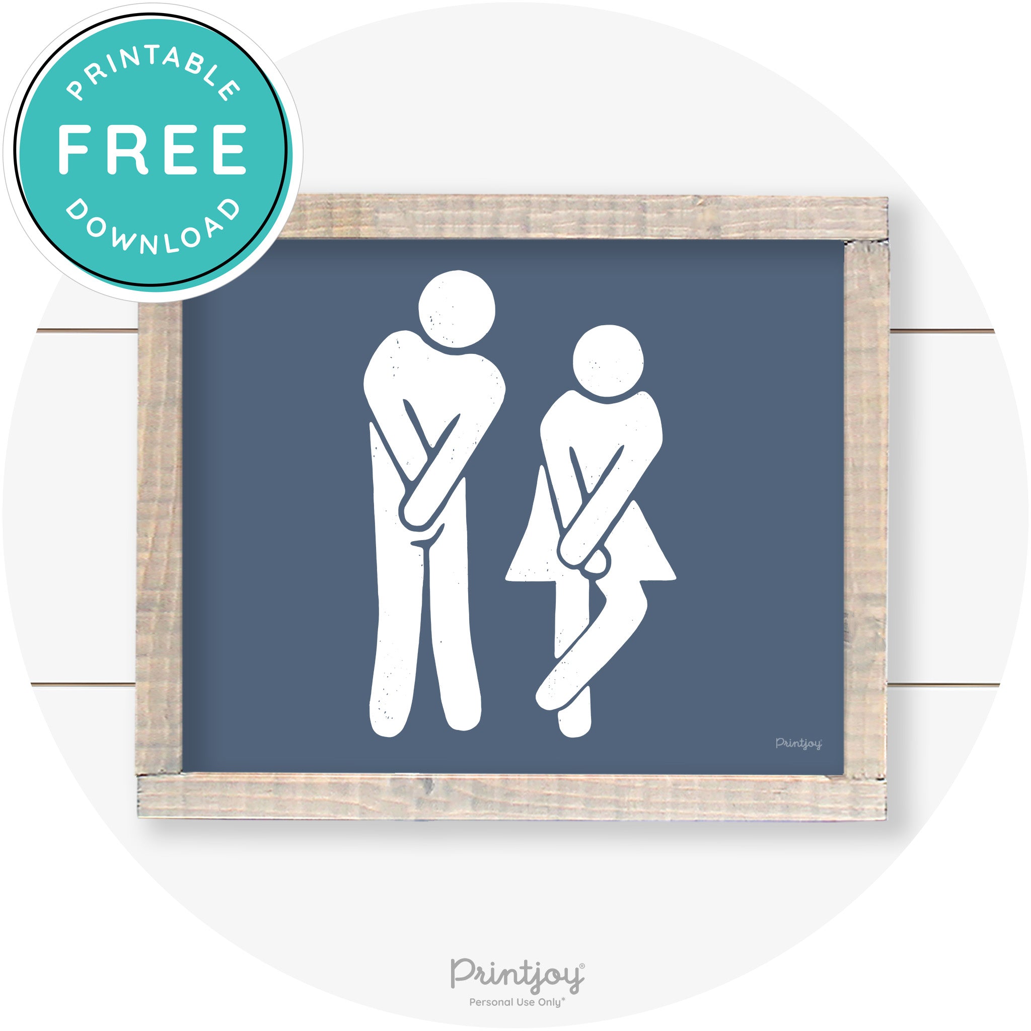 Potty Dance Gotta Go Sign Funny Farmhouse Wall Art Free Printable - Printjoy