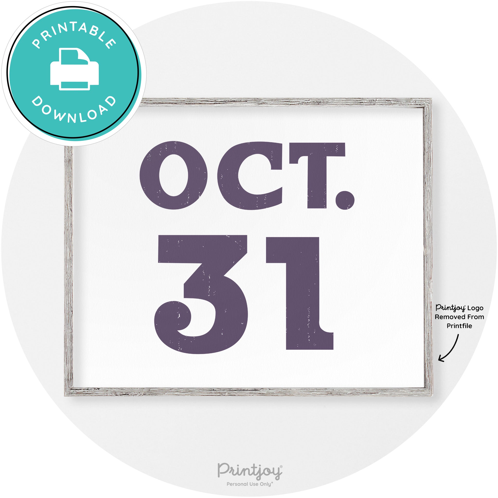 October 31 Halloween Day Vintage Halloween Wall Art Free Printable - Printjoy