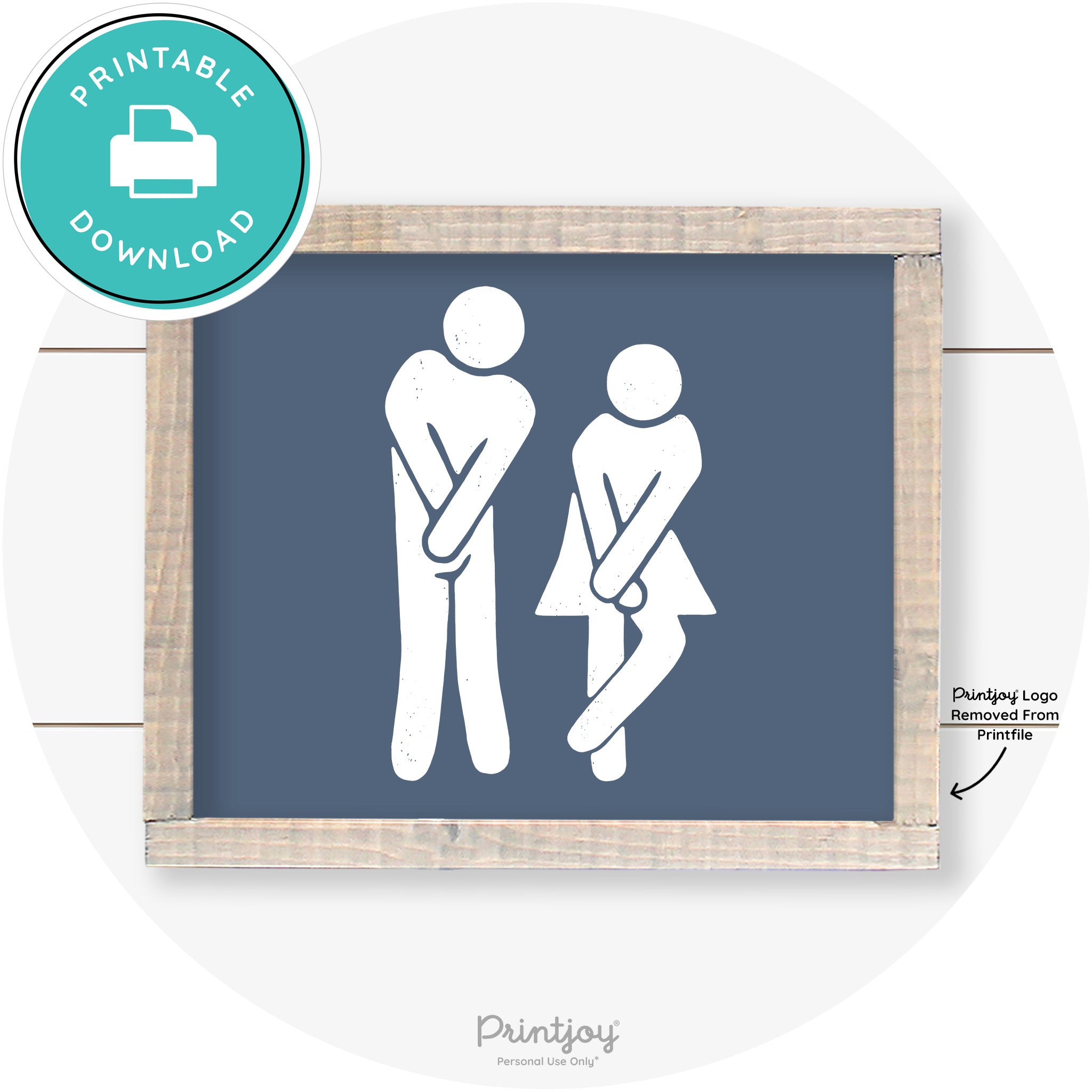 Potty Dance Gotta Go Sign Funny Farmhouse Wall Art Free Printable - Printjoy