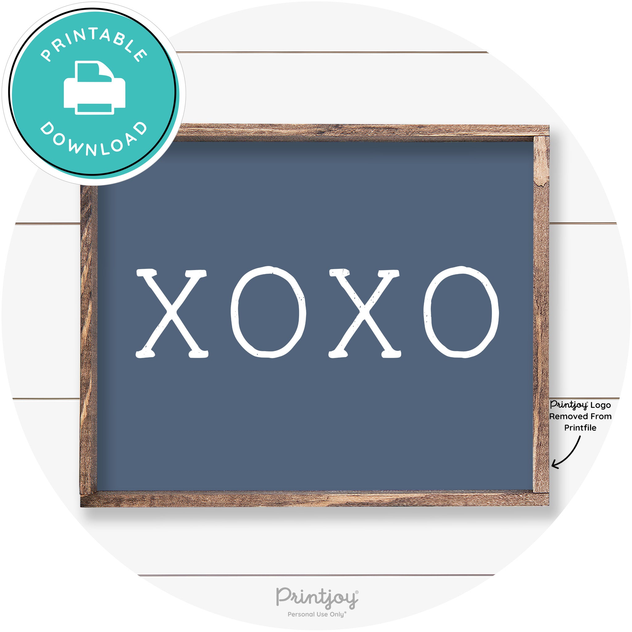 Xoxo Cute Couples Love Modern Farmhouse Wall Art Free Printable