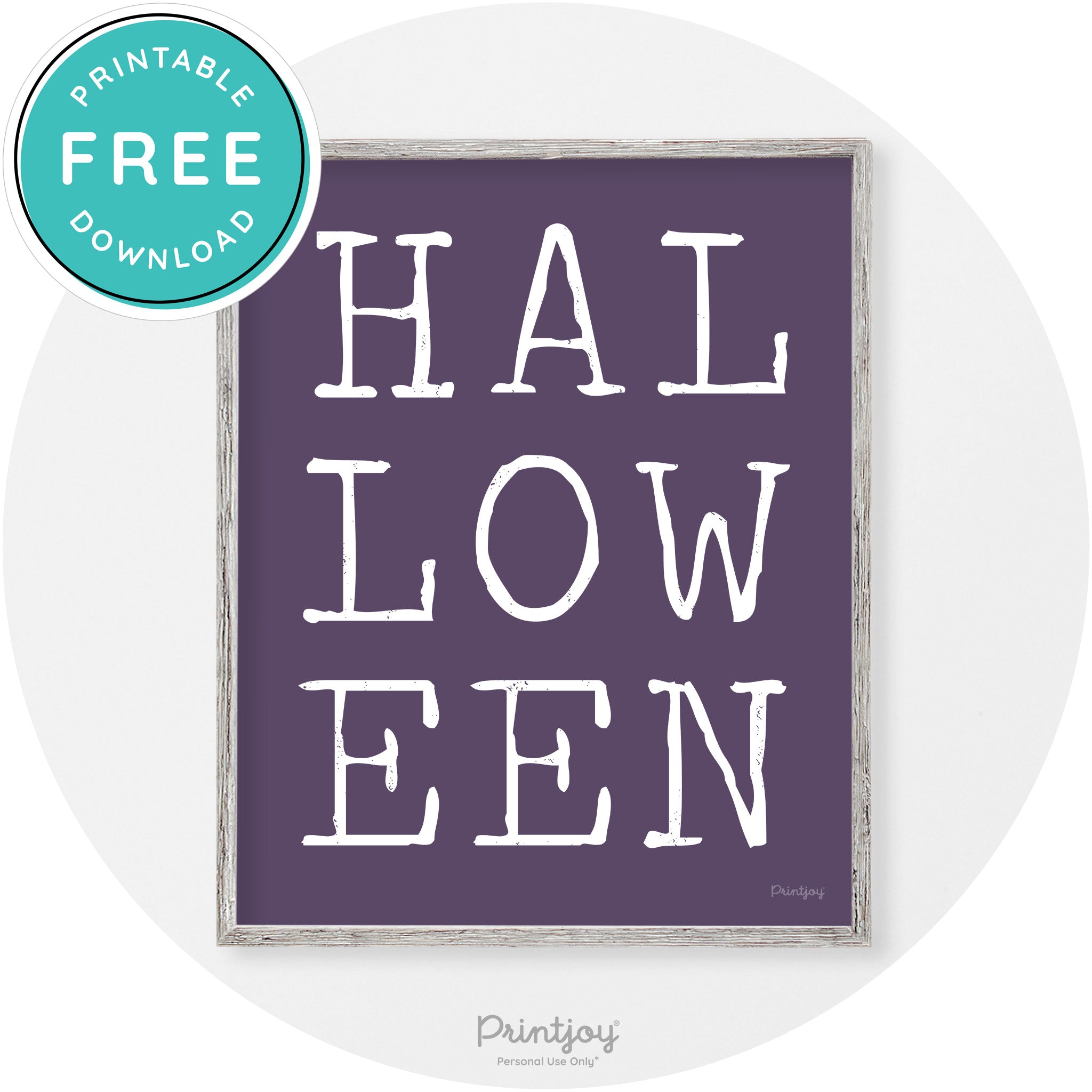 Halloween Eerie Typography Vintage Halloween Wall Art Free Printable - Printjoy