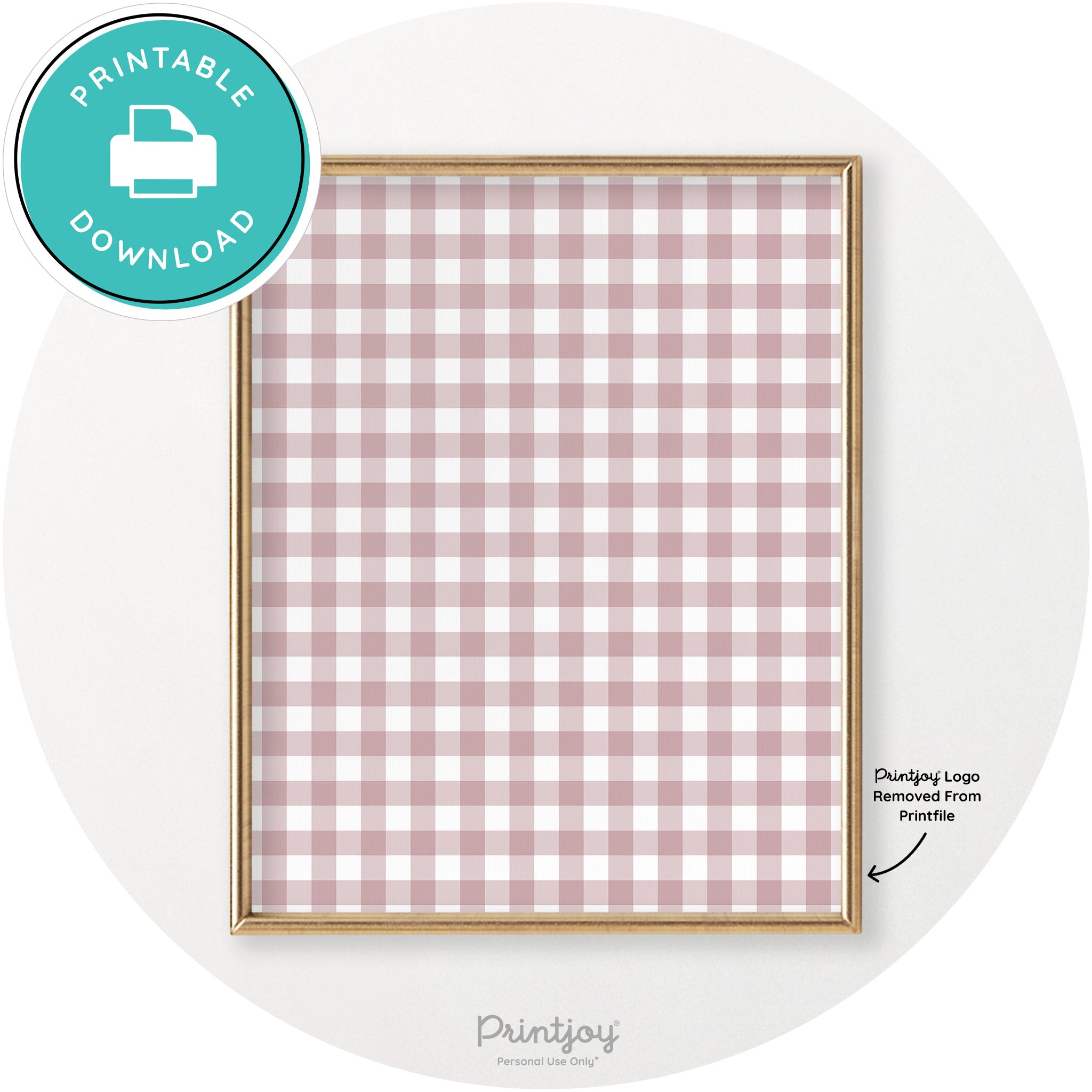 Thanksgiving Plaid Accent Modern Chic Wall Art Decor Free Printable - Printjoy