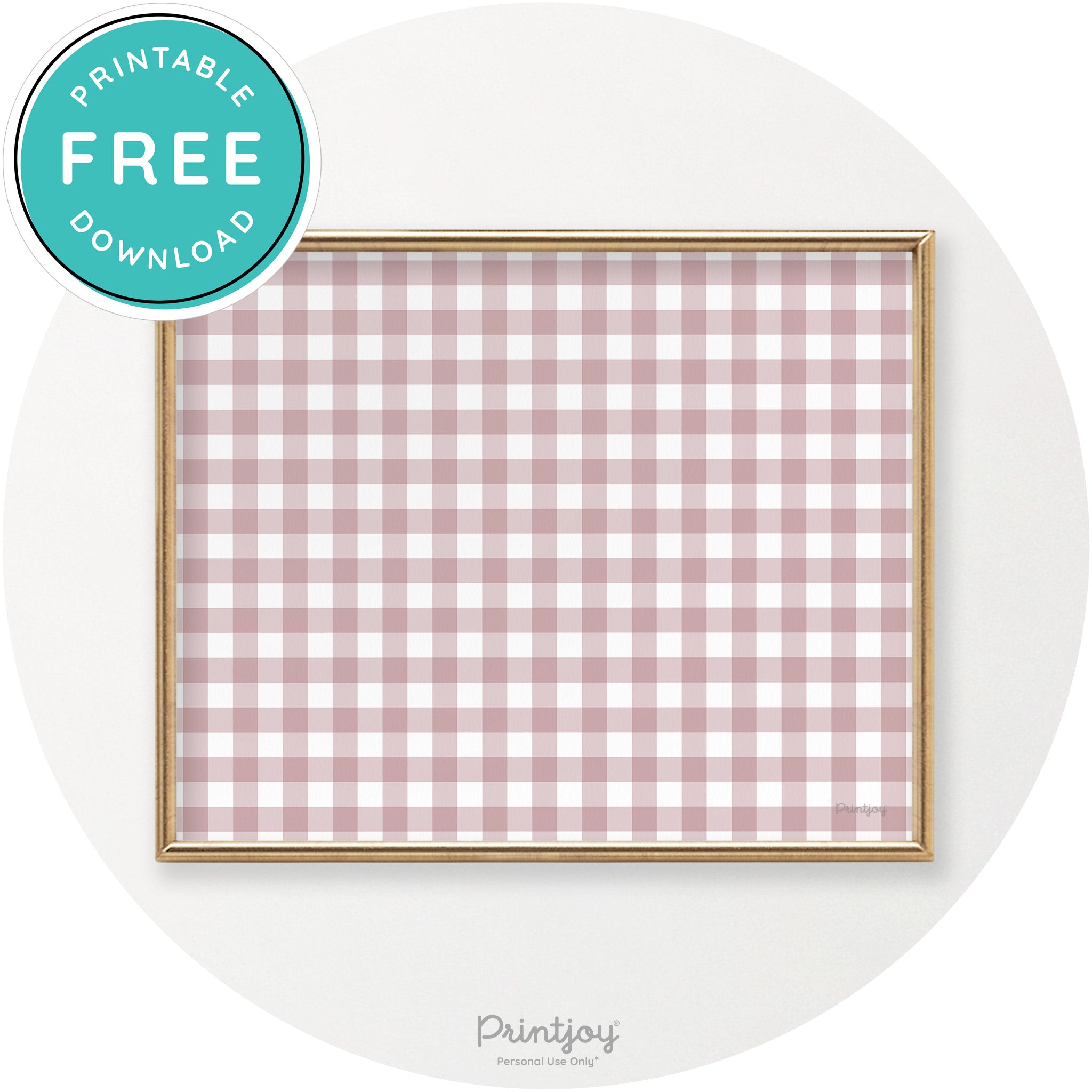 Thanksgiving Plaid Accent Modern Chic Wall Art Decor Free Printable - Printjoy