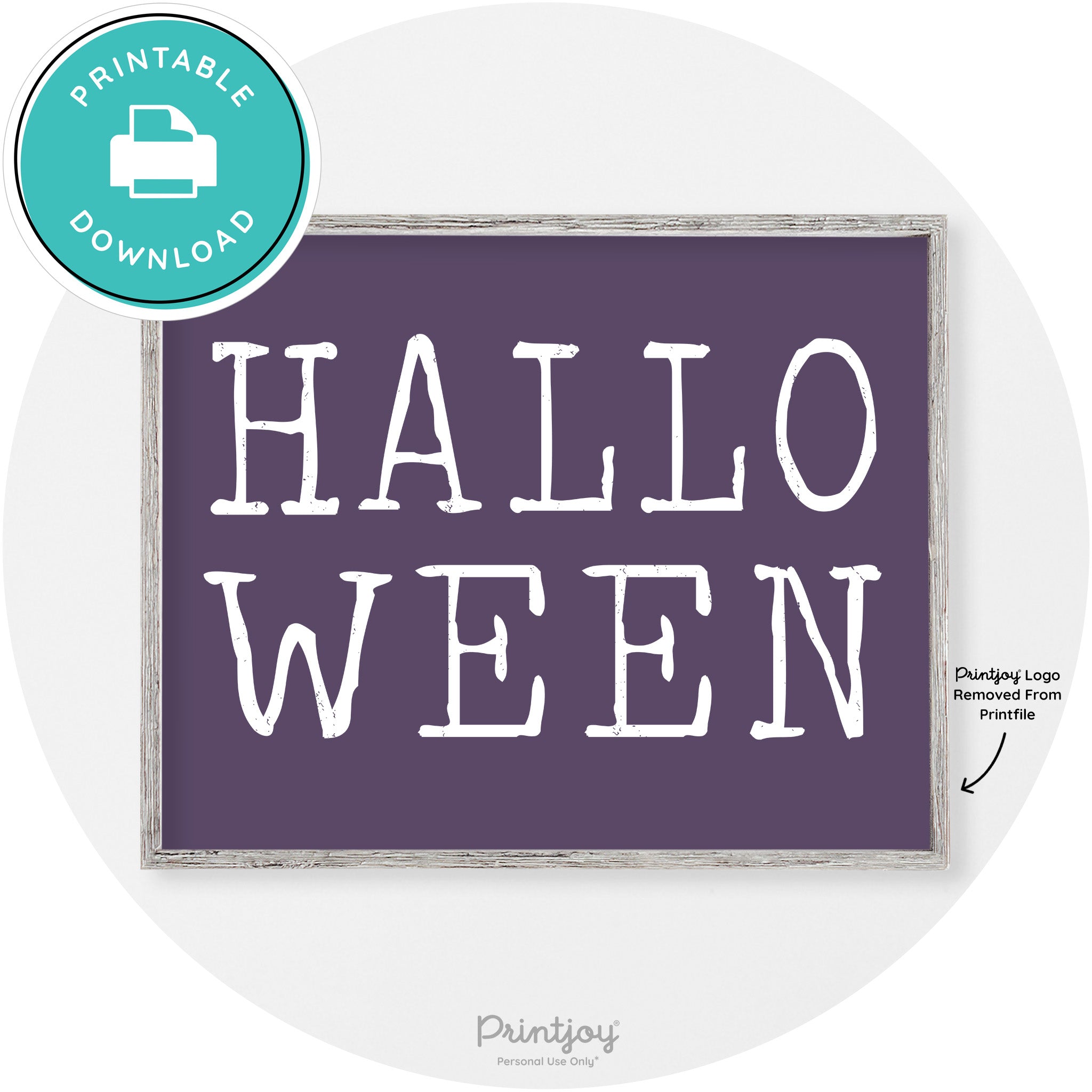 Halloween Eerie Typography Vintage Halloween Wall Art Free Printable - Printjoy