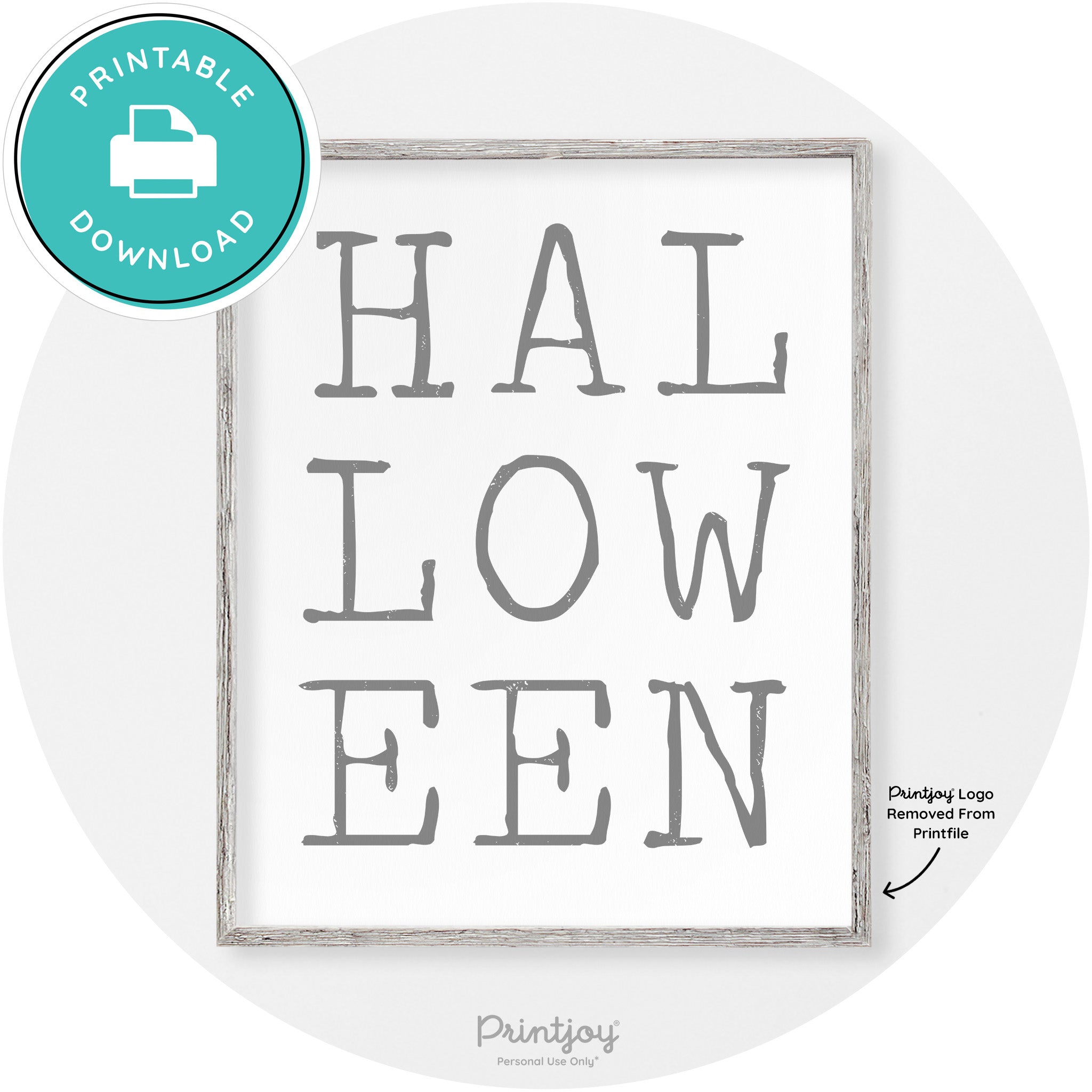 Halloween Eerie Typography Vintage Halloween Wall Art Free Printable - Printjoy