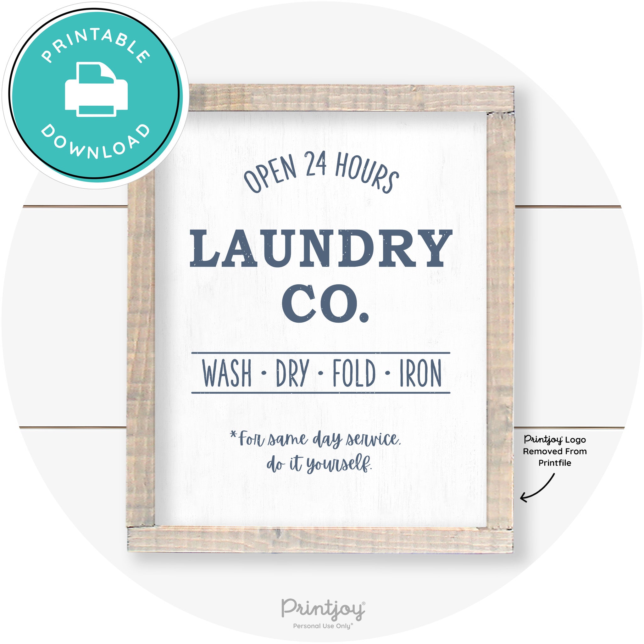 Laundry Co Do It Yourself Funny Farmhouse Wall Art Free Printable - Printjoy
