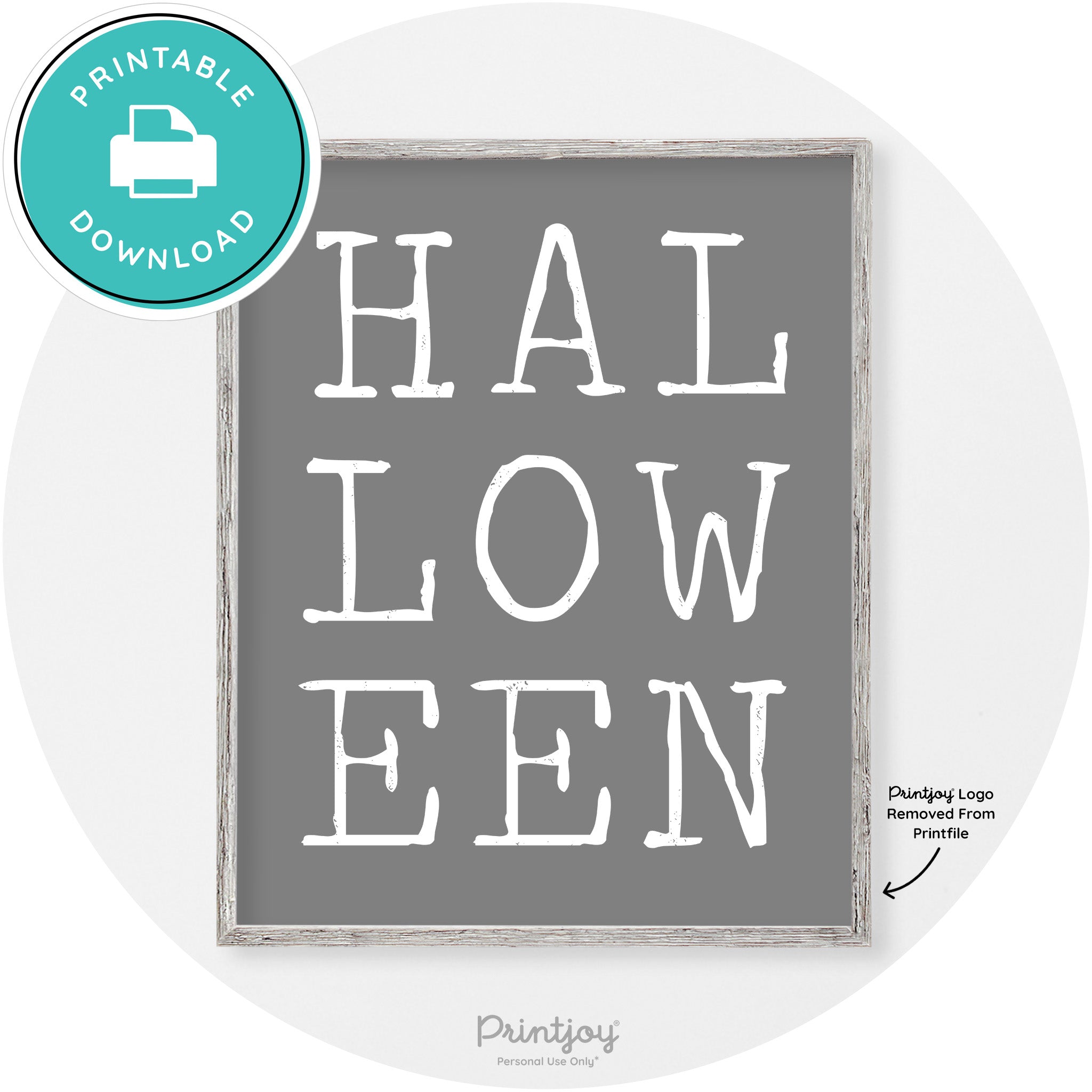 Halloween Eerie Typography Vintage Halloween Wall Art Free Printable - Printjoy