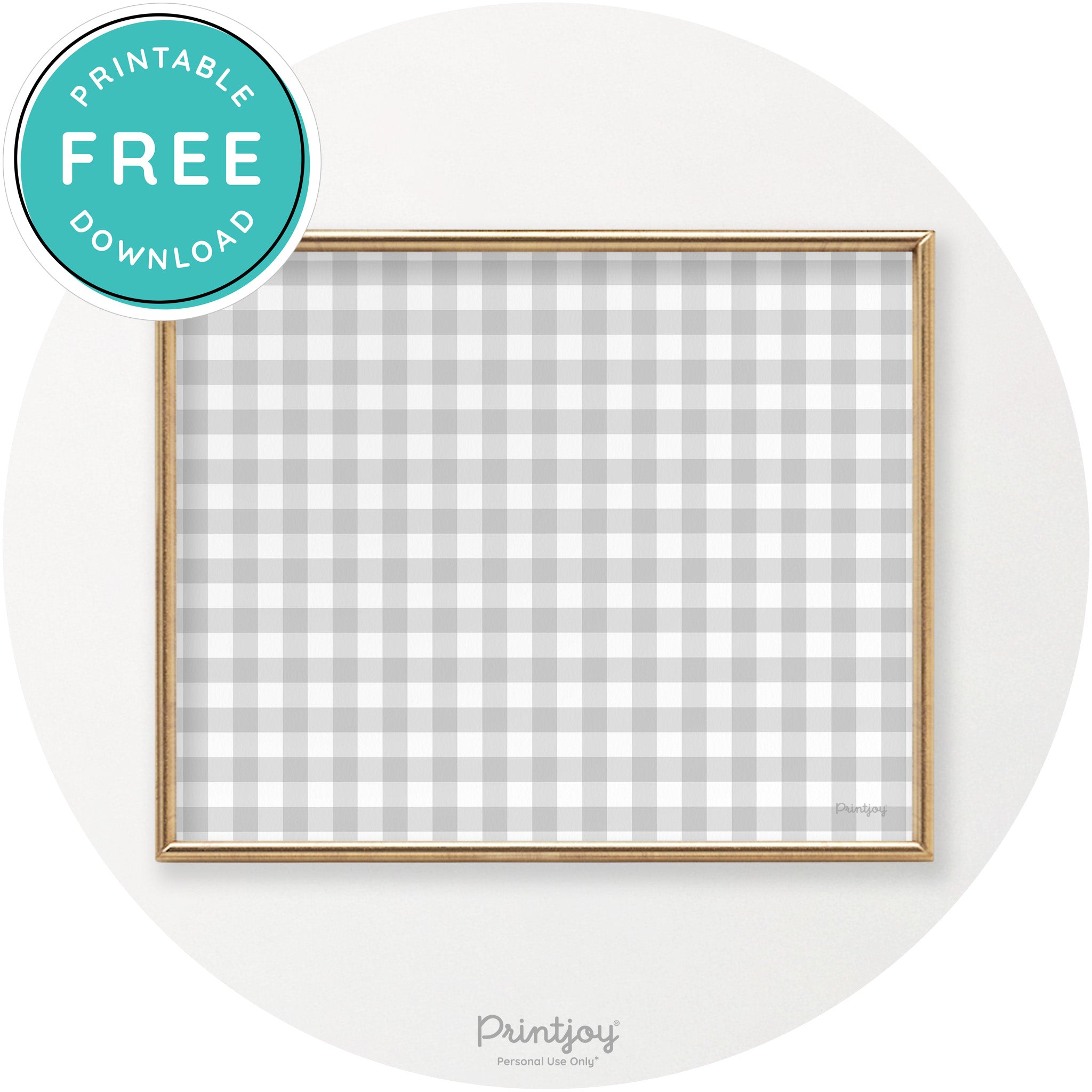 Thanksgiving Plaid Accent Modern Chic Wall Art Decor Free Printable - Printjoy