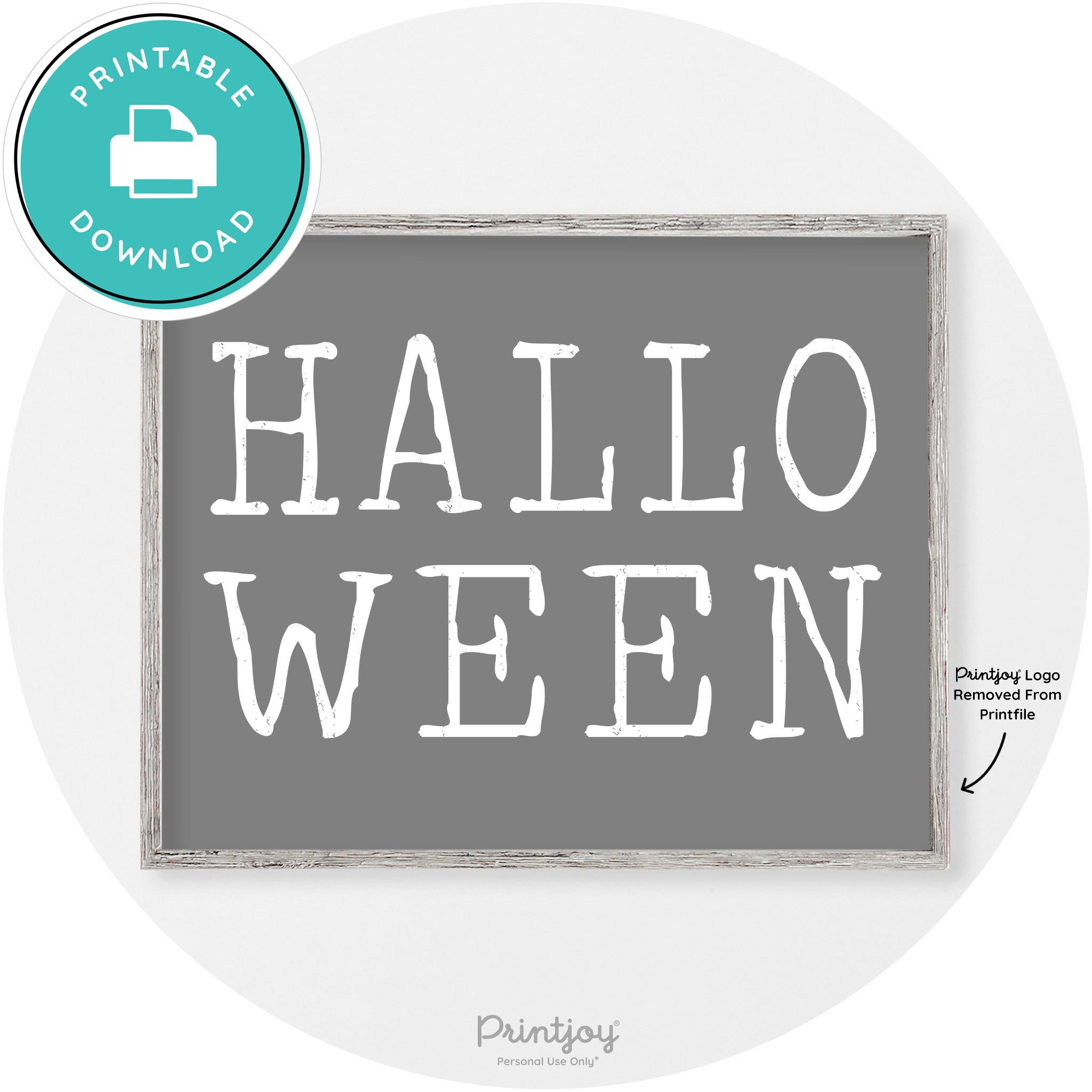 Halloween Eerie Typography Vintage Halloween Wall Art Free Printable - Printjoy