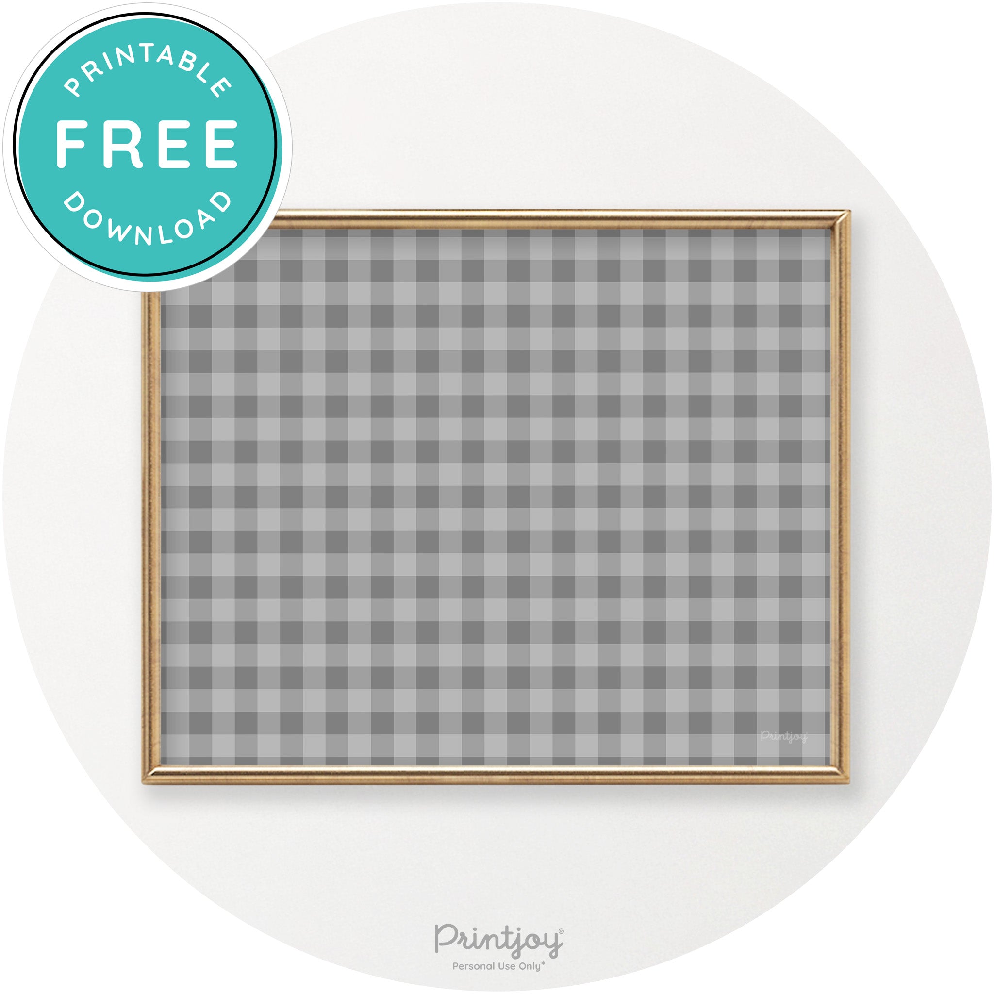 Thanksgiving Plaid Accent Modern Chic Wall Art Decor Free Printable - Printjoy