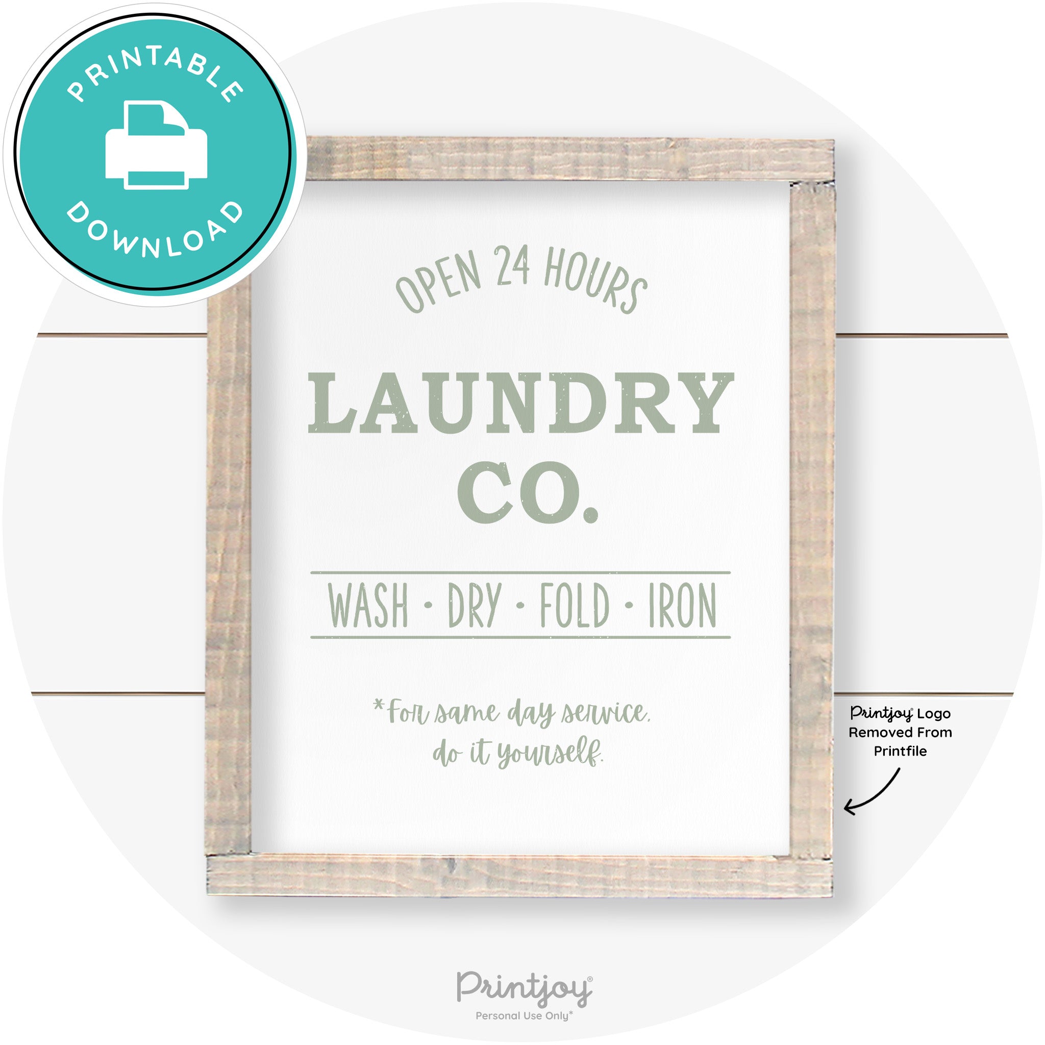 Laundry Co Do It Yourself Funny Farmhouse Wall Art Free Printable - Printjoy
