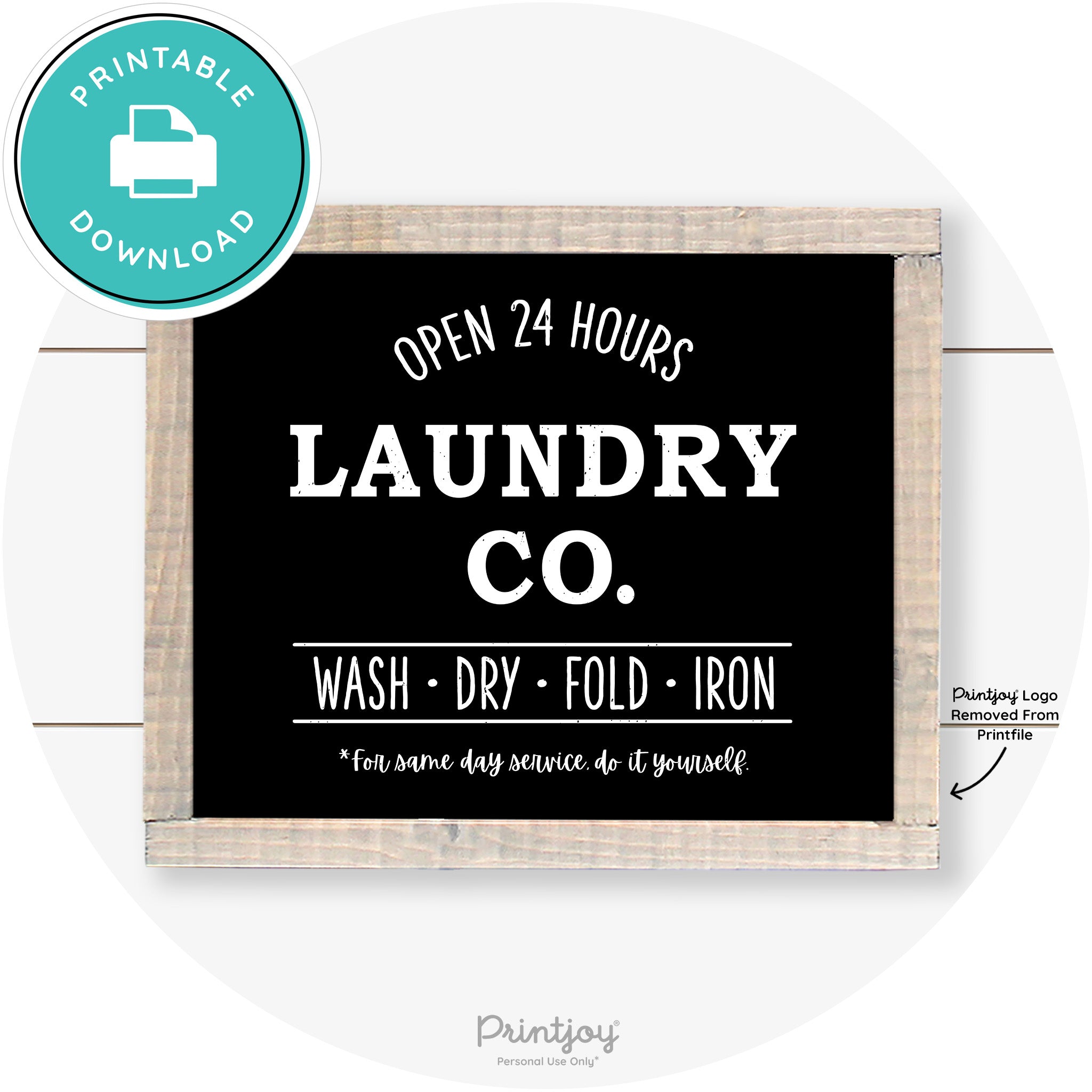 Laundry Co Do It Yourself Funny Farmhouse Wall Art Free Printable - Printjoy