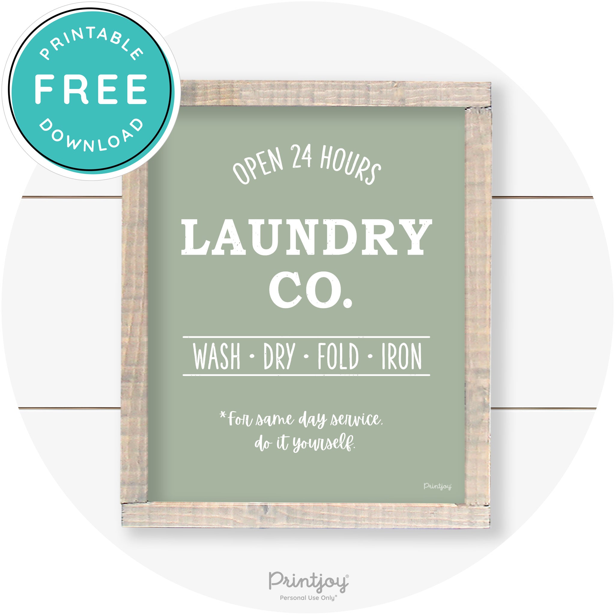 Laundry Co Do It Yourself Funny Farmhouse Wall Art Free Printable - Printjoy