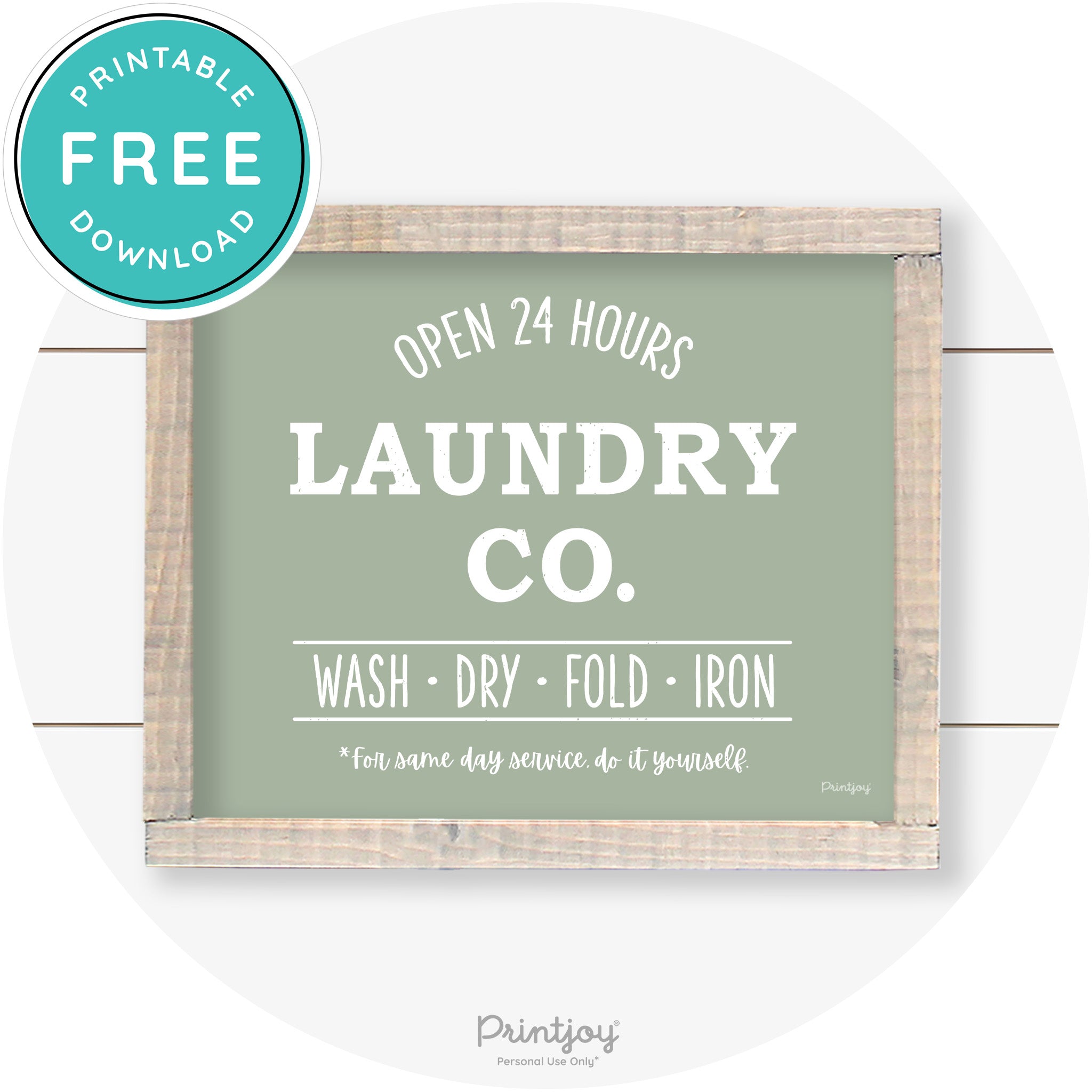 Laundry Co Do It Yourself Funny Farmhouse Wall Art Free Printable - Printjoy