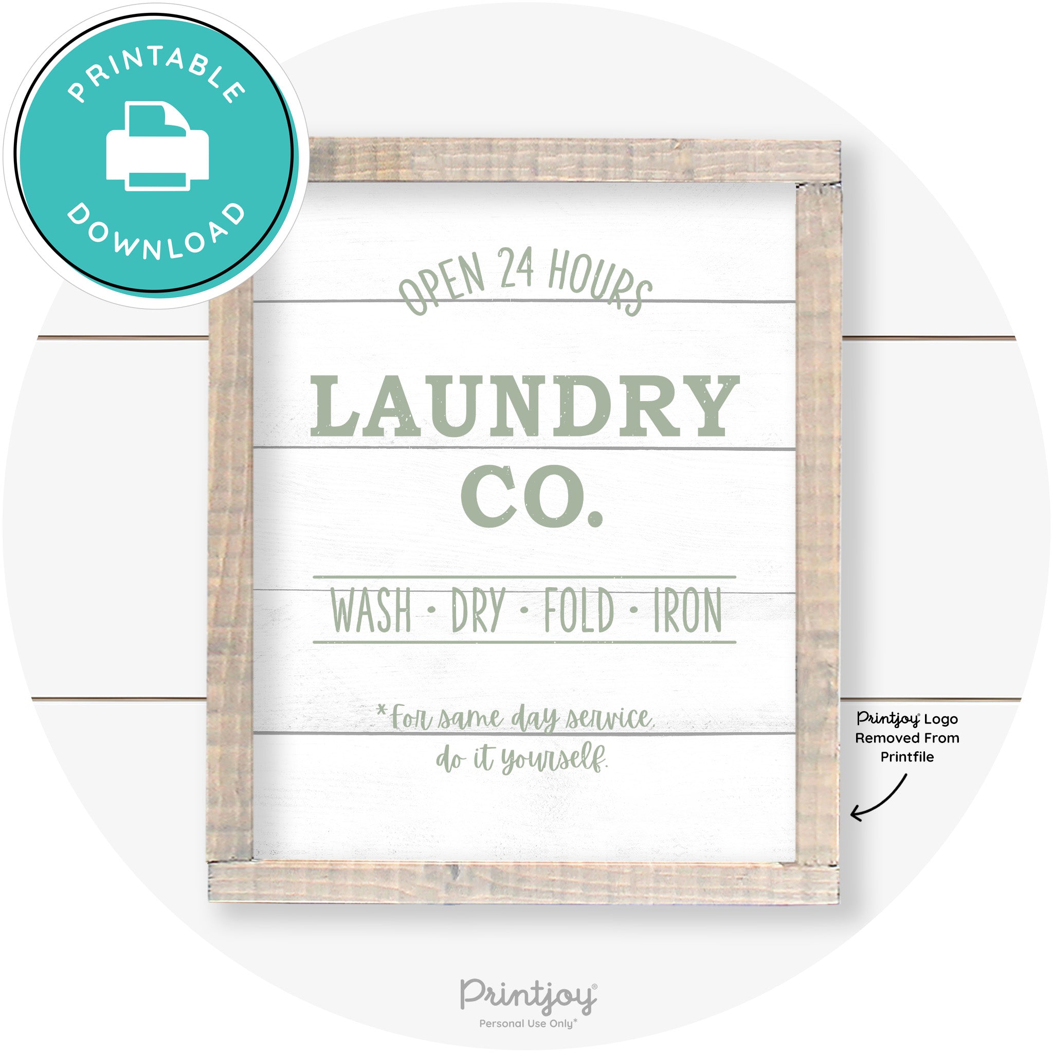 Laundry Co Do It Yourself Funny Farmhouse Wall Art Free Printable - Printjoy