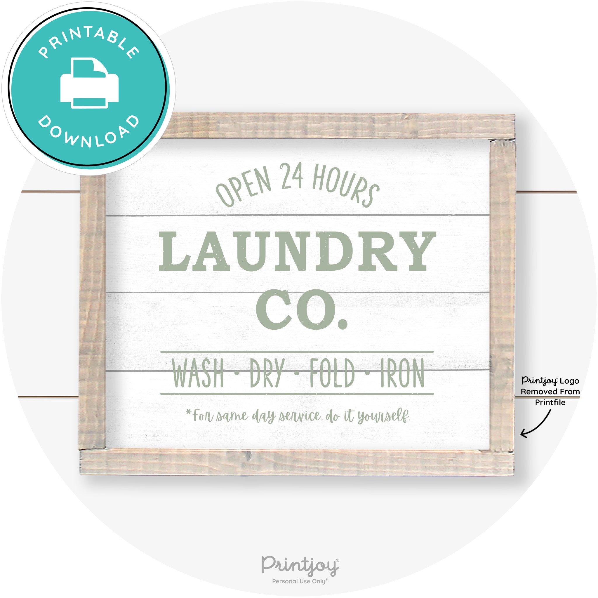 Laundry Co Do It Yourself Funny Farmhouse Wall Art Free Printable - Printjoy