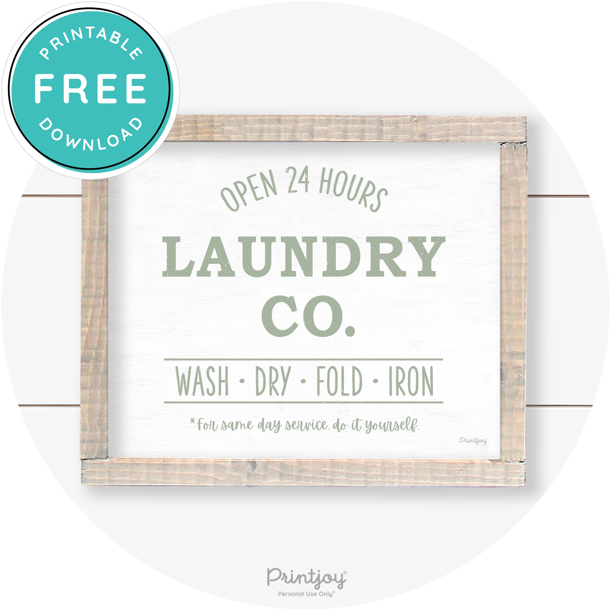Laundry Co Do It Yourself Funny Farmhouse Wall Art Free Printable - Printjoy