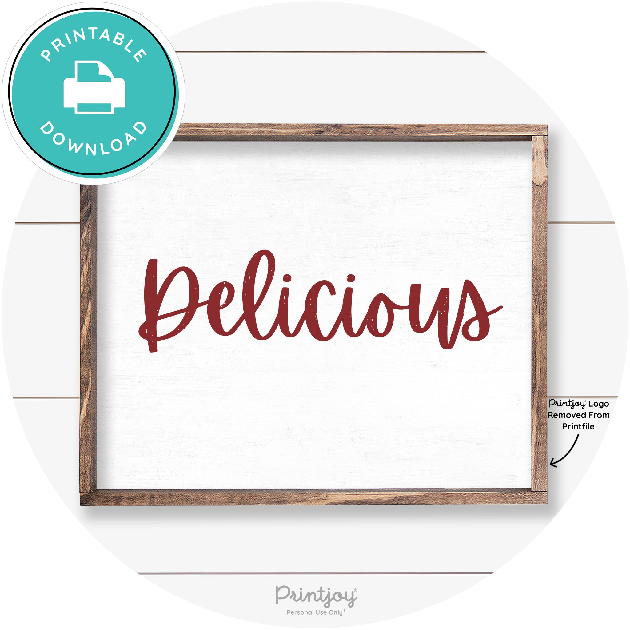 Delicious Cute Fun Simple Farmhouse Kitchen Wall Art Free Printable