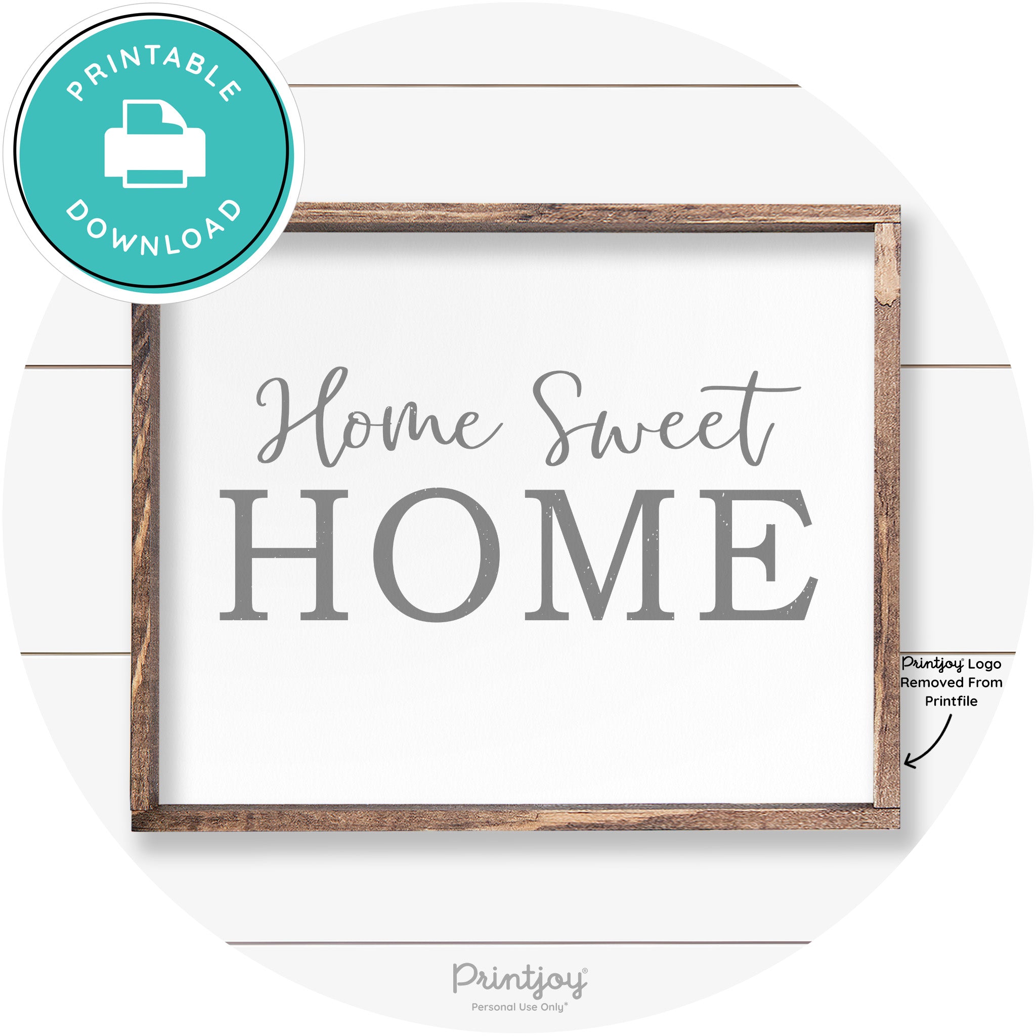 Home Sweet Home Living Room Farmhouse Wall Art Free Printable