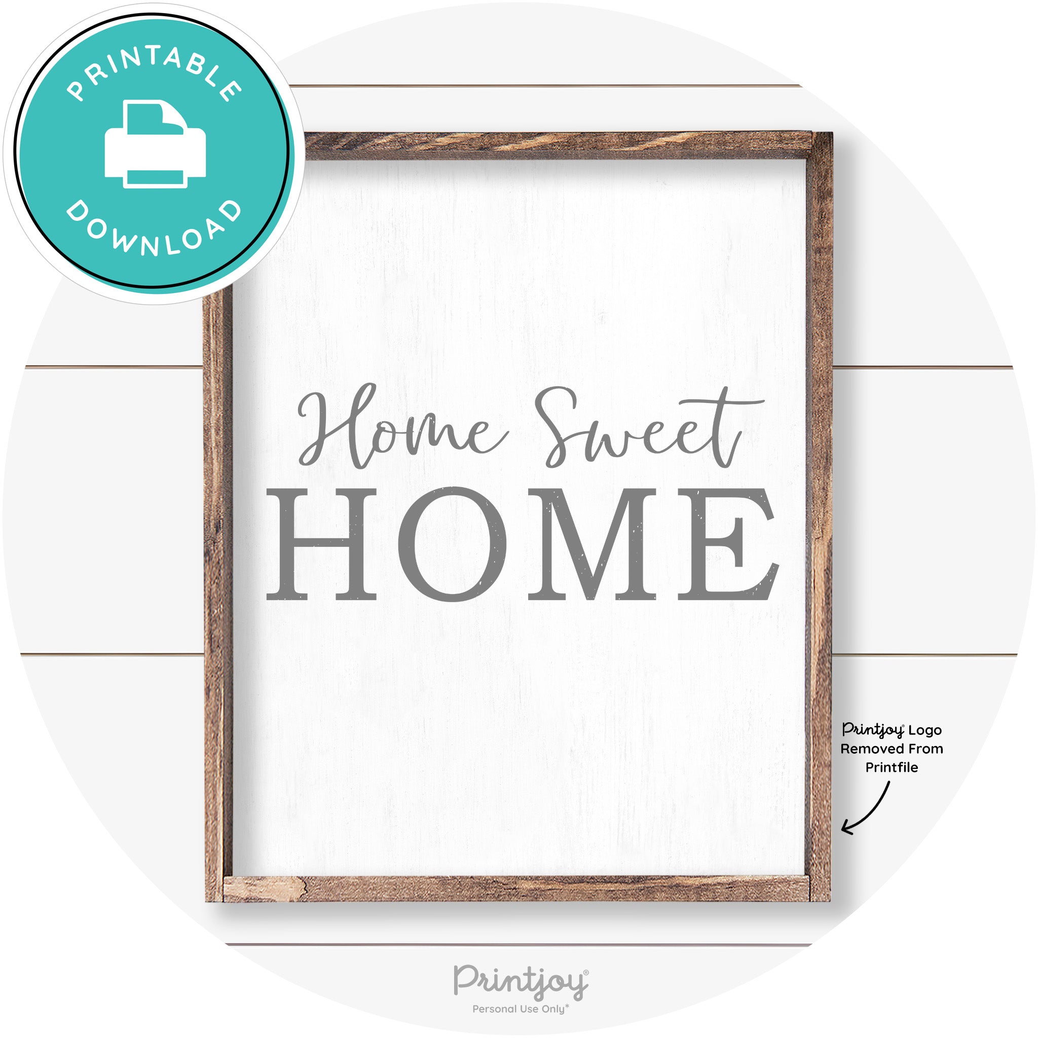Home Sweet Home Living Room Farmhouse Wall Art Free Printable - Printjoy